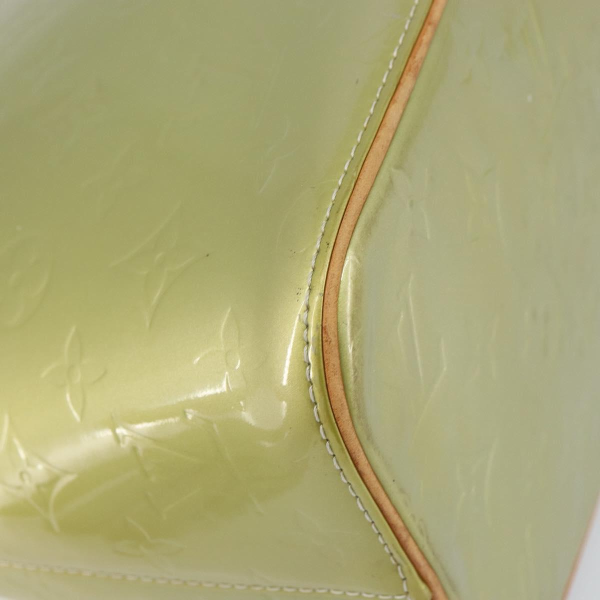 LOUIS VUITTON Monogram Vernis Houston Hand Bag Gris M91053 LV Auth ka739