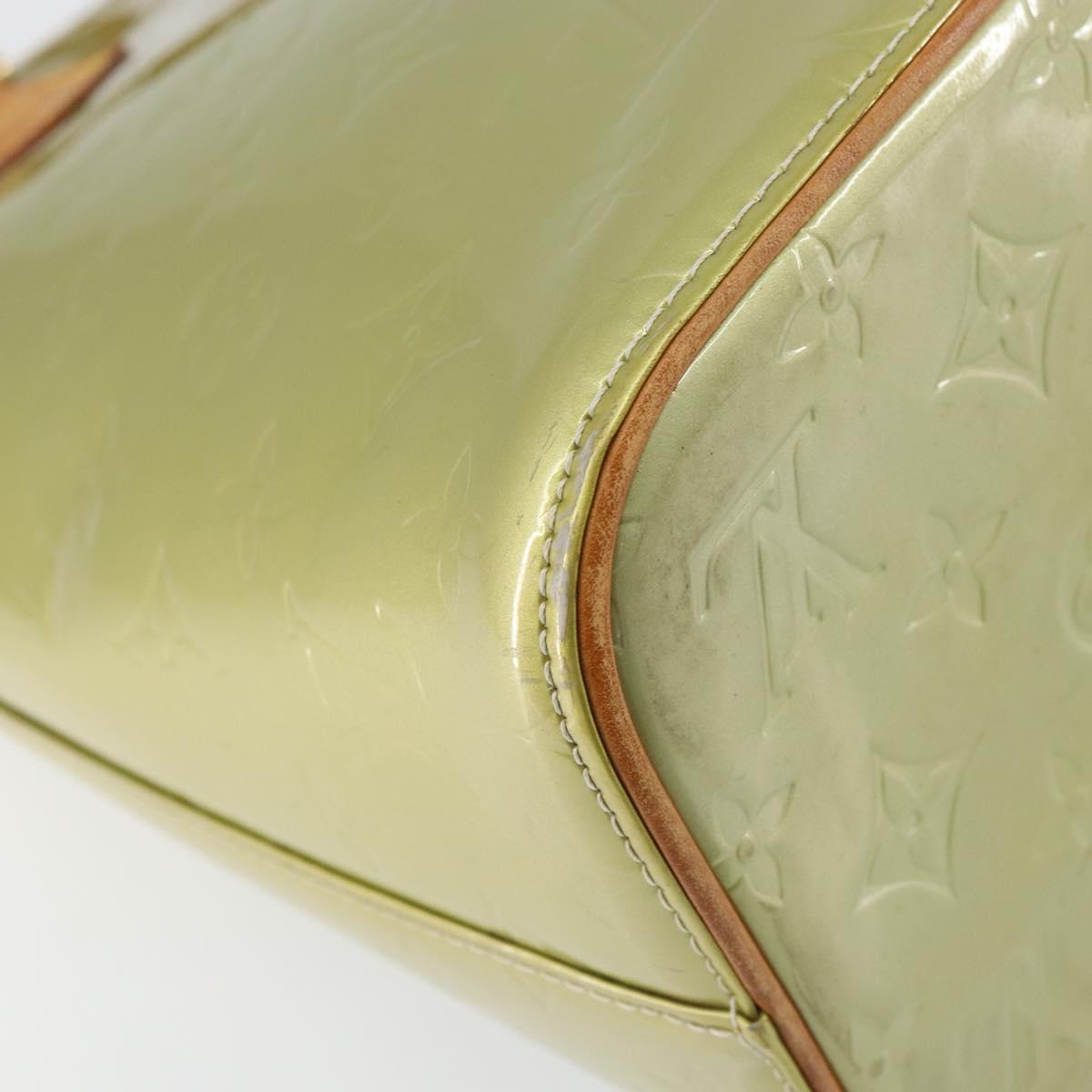 LOUIS VUITTON Monogram Vernis Houston Hand Bag Gris M91053 LV Auth ka739