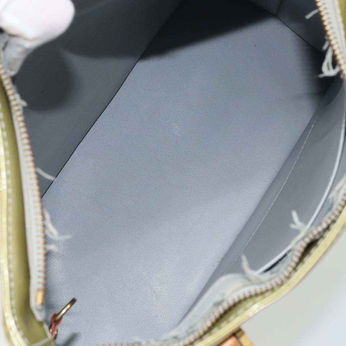 LOUIS VUITTON Monogram Vernis Houston Hand Bag Gris M91053 LV Auth ka739