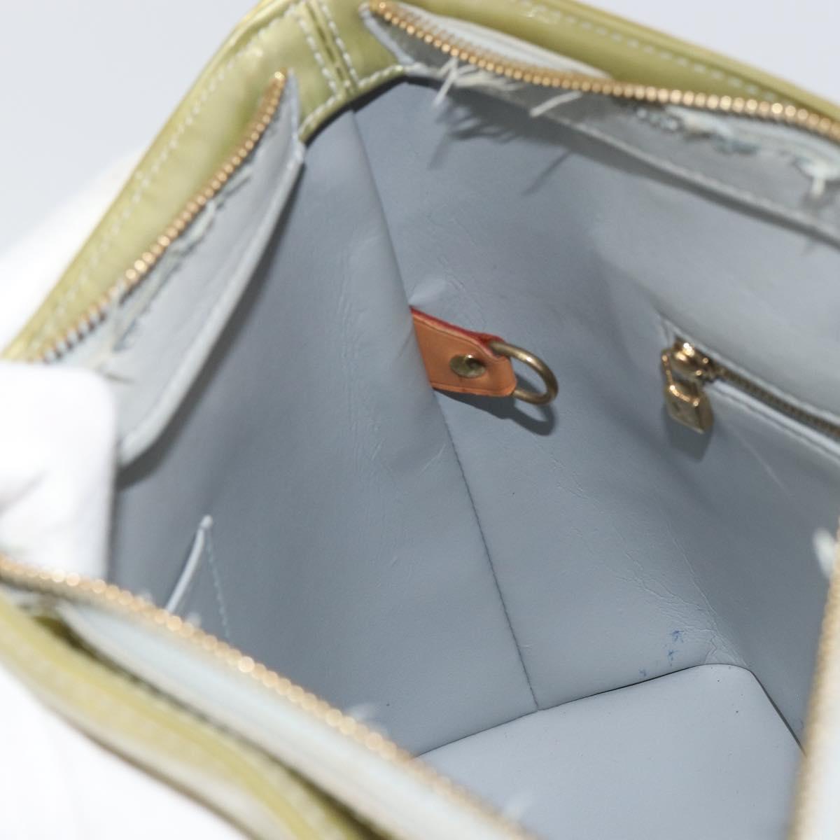 LOUIS VUITTON Monogram Vernis Houston Hand Bag Gris M91053 LV Auth ka739
