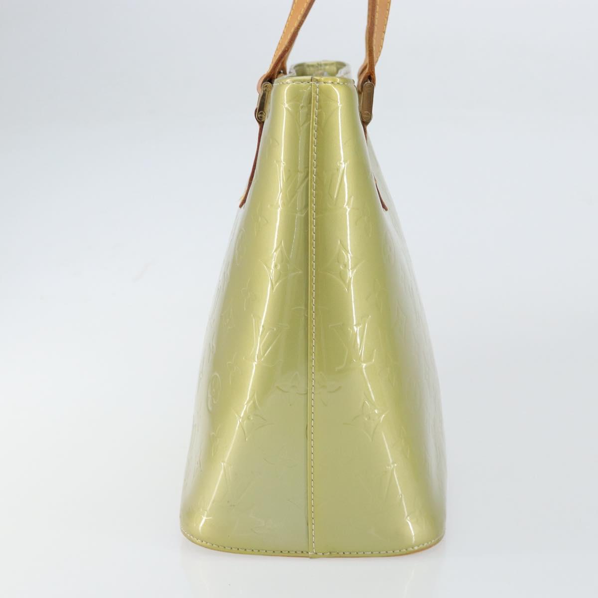 LOUIS VUITTON Monogram Vernis Houston Hand Bag Gris M91053 LV Auth ka739