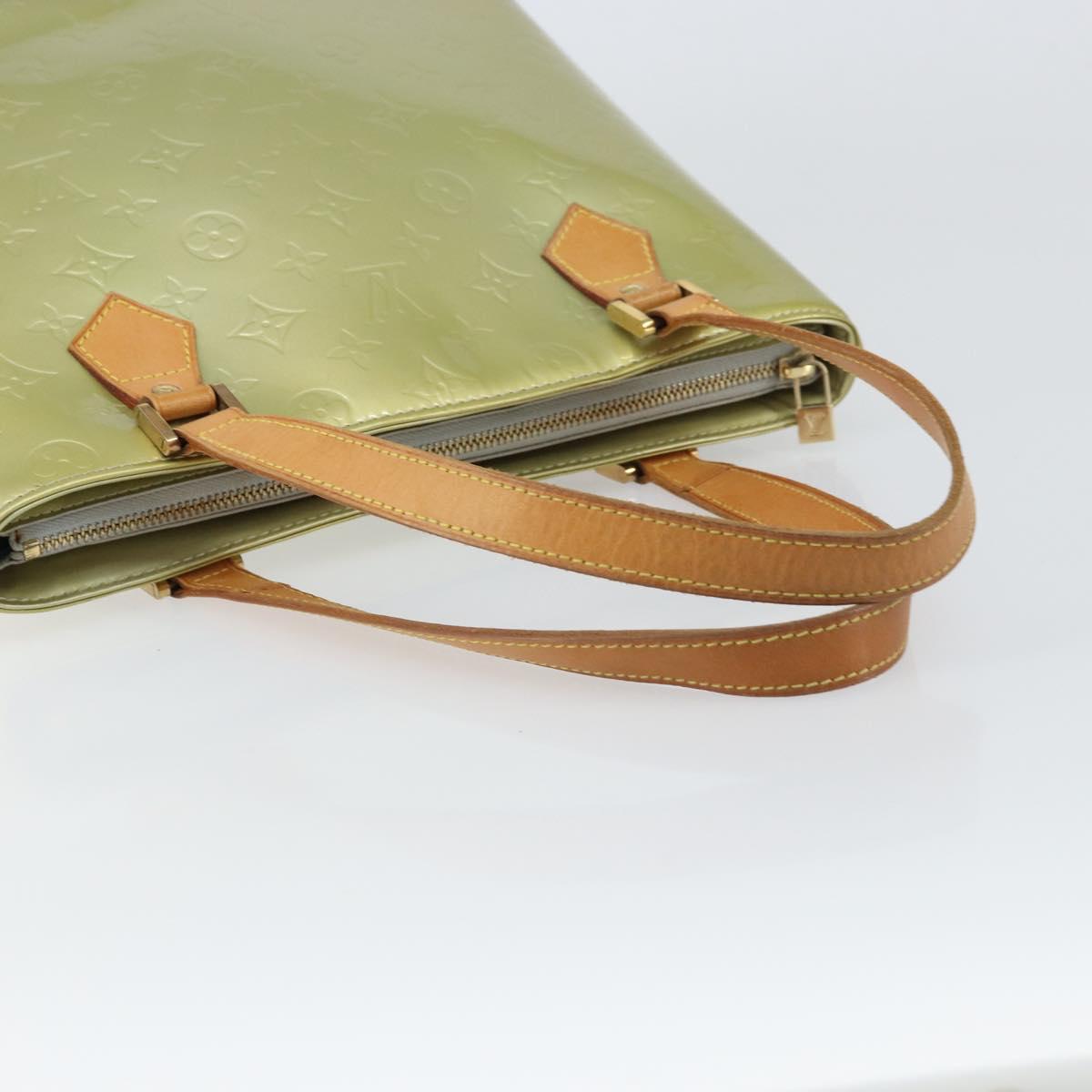 LOUIS VUITTON Monogram Vernis Houston Hand Bag Gris M91053 LV Auth ka739