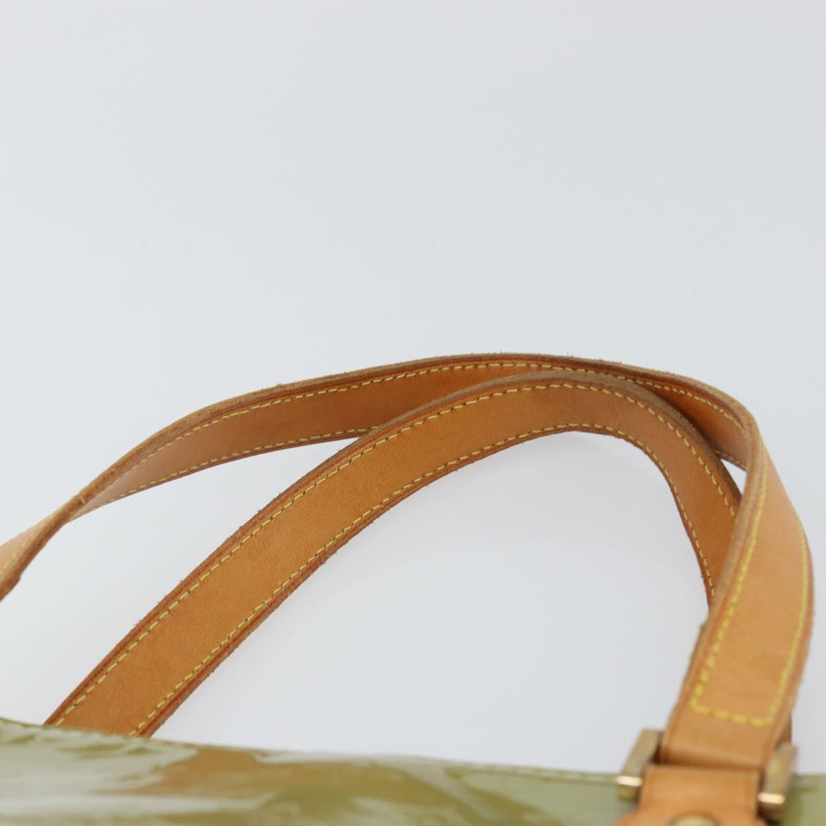 LOUIS VUITTON Monogram Vernis Houston Hand Bag Gris M91053 LV Auth ka739