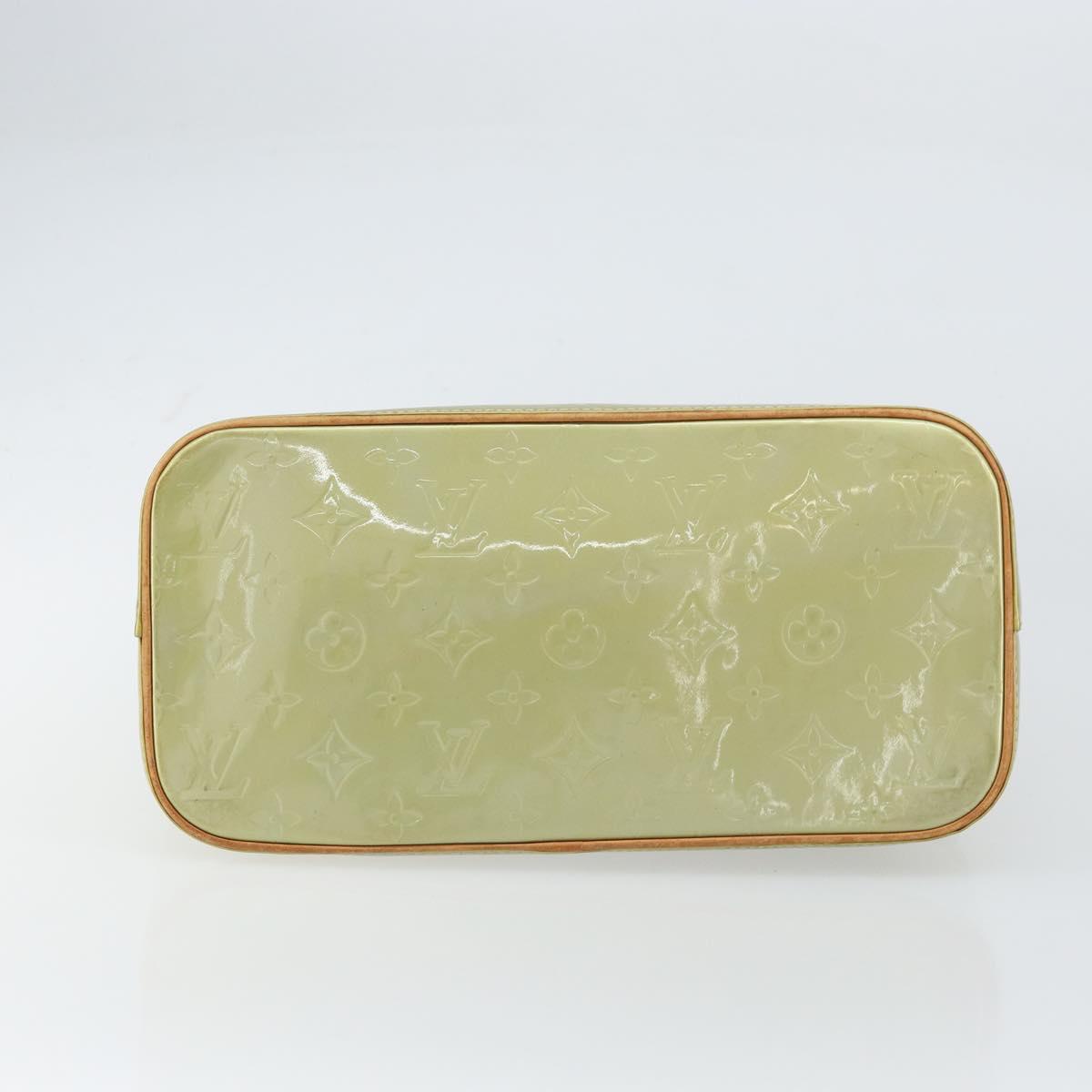 LOUIS VUITTON Monogram Vernis Houston Hand Bag Gris M91053 LV Auth ka739