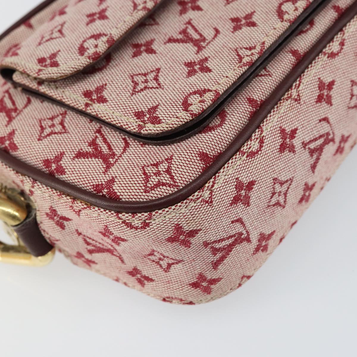 LOUIS VUITTON Monogram Mini Juliet MM Shoulder Bag Red M92219 LV Auth ka748V