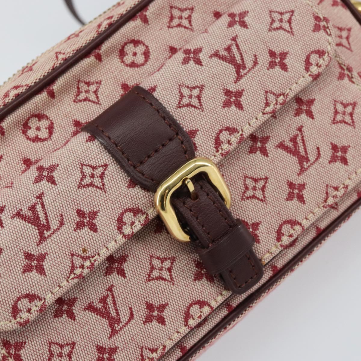 LOUIS VUITTON Monogram Mini Juliet MM Shoulder Bag Red M92219 LV Auth ka748V