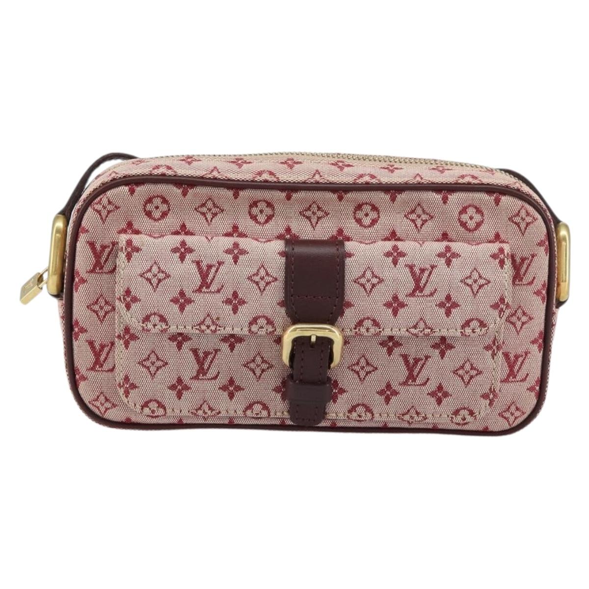LOUIS VUITTON Monogram Mini Juliet MM Shoulder Bag Red M92219 LV Auth ka748V