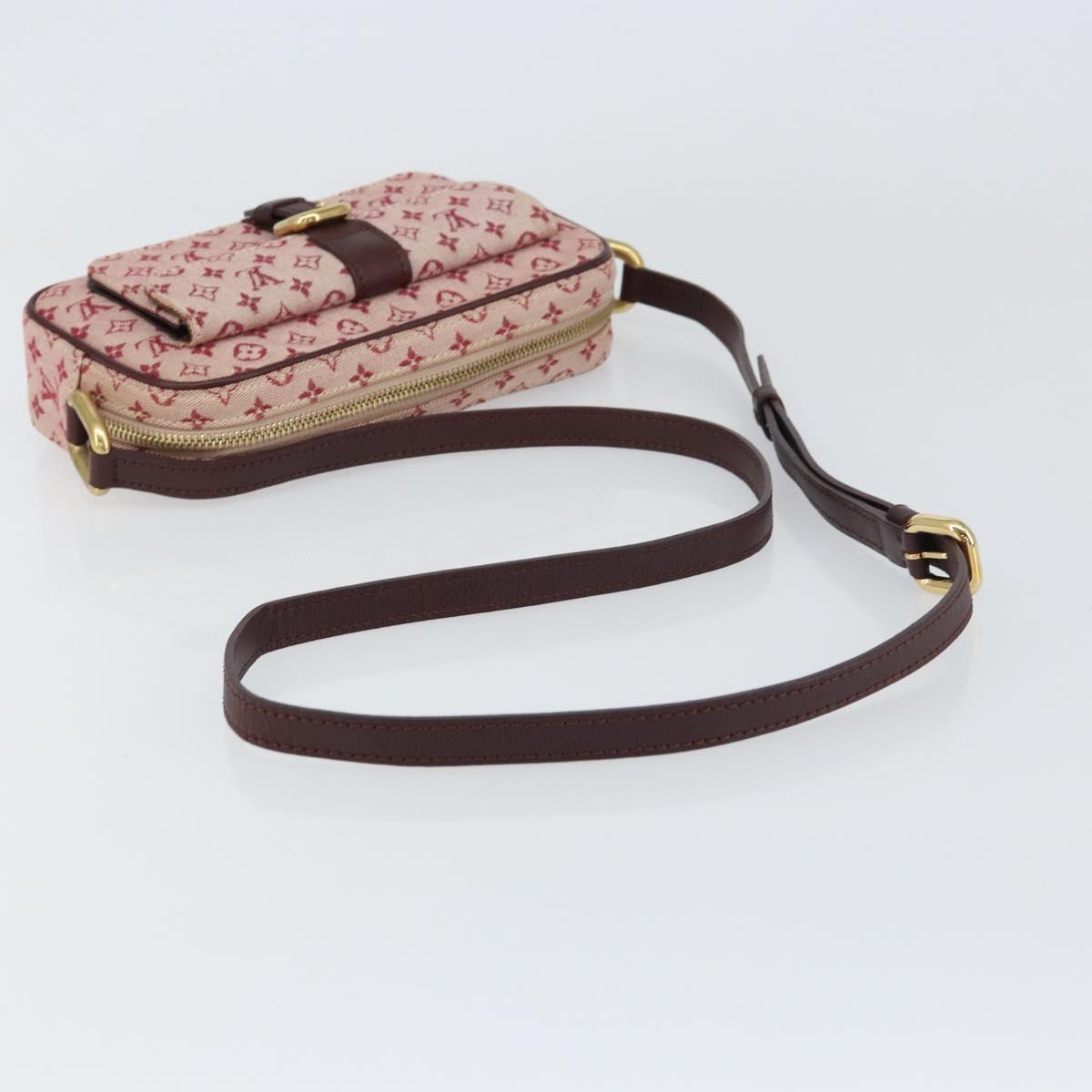 LOUIS VUITTON Monogram Mini Juliet MM Shoulder Bag Red M92219 LV Auth ka748V