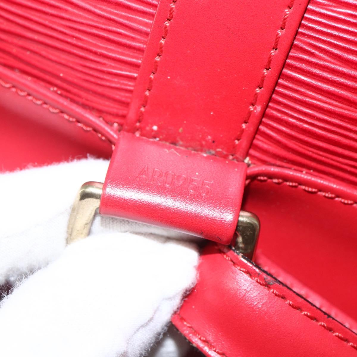 LOUIS VUITTON Epi Randonnee PM Shoulder Bag Red M52357 LV Auth ka752