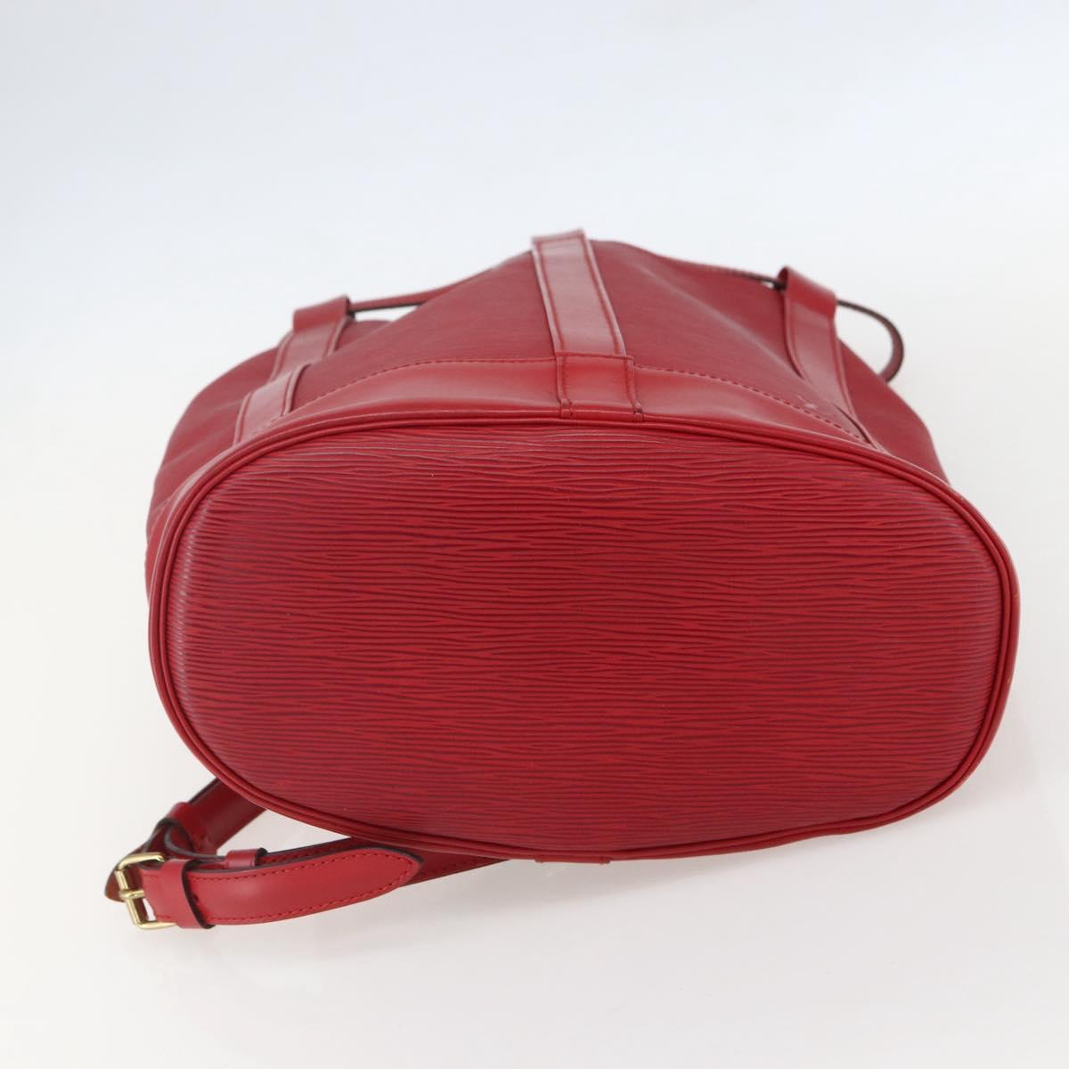 LOUIS VUITTON Epi Randonnee PM Shoulder Bag Red M52357 LV Auth ka752