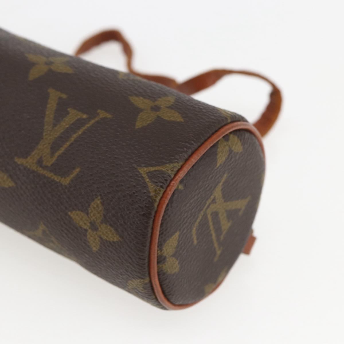 LOUIS VUITTON Monogram Papillon Pouch LV Auth ka753