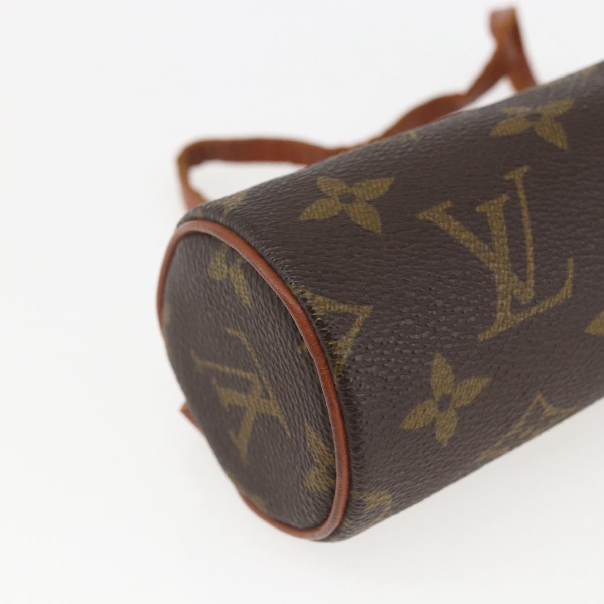 LOUIS VUITTON Monogram Papillon Pouch LV Auth ka753