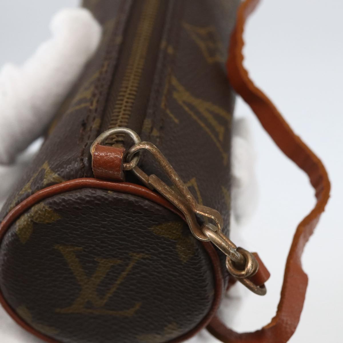 LOUIS VUITTON Monogram Papillon Pouch LV Auth ka753