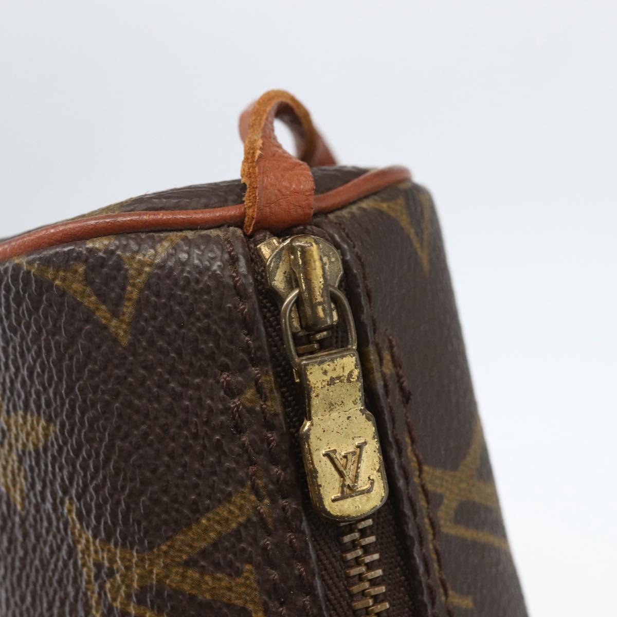 LOUIS VUITTON Monogram Papillon Pouch LV Auth ka753