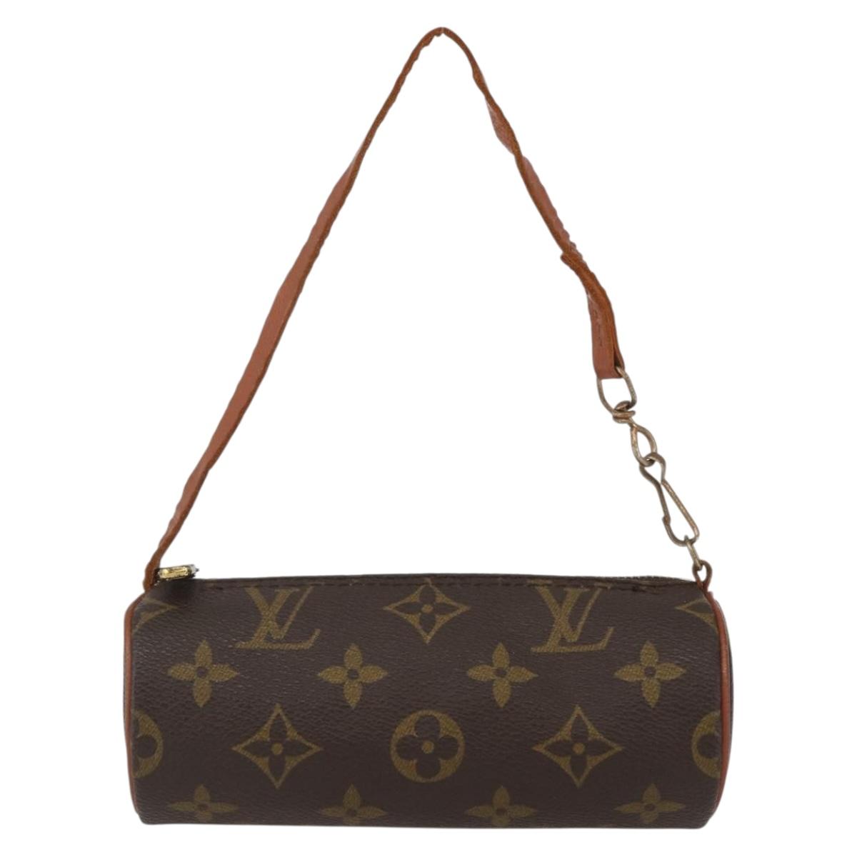 LOUIS VUITTON Monogram Papillon Pouch LV Auth ka753
