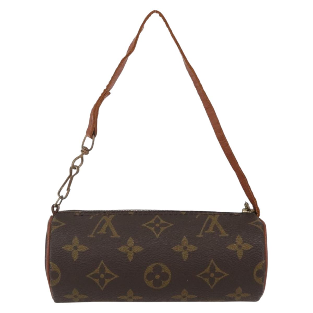 LOUIS VUITTON Monogram Papillon Pouch LV Auth ka753