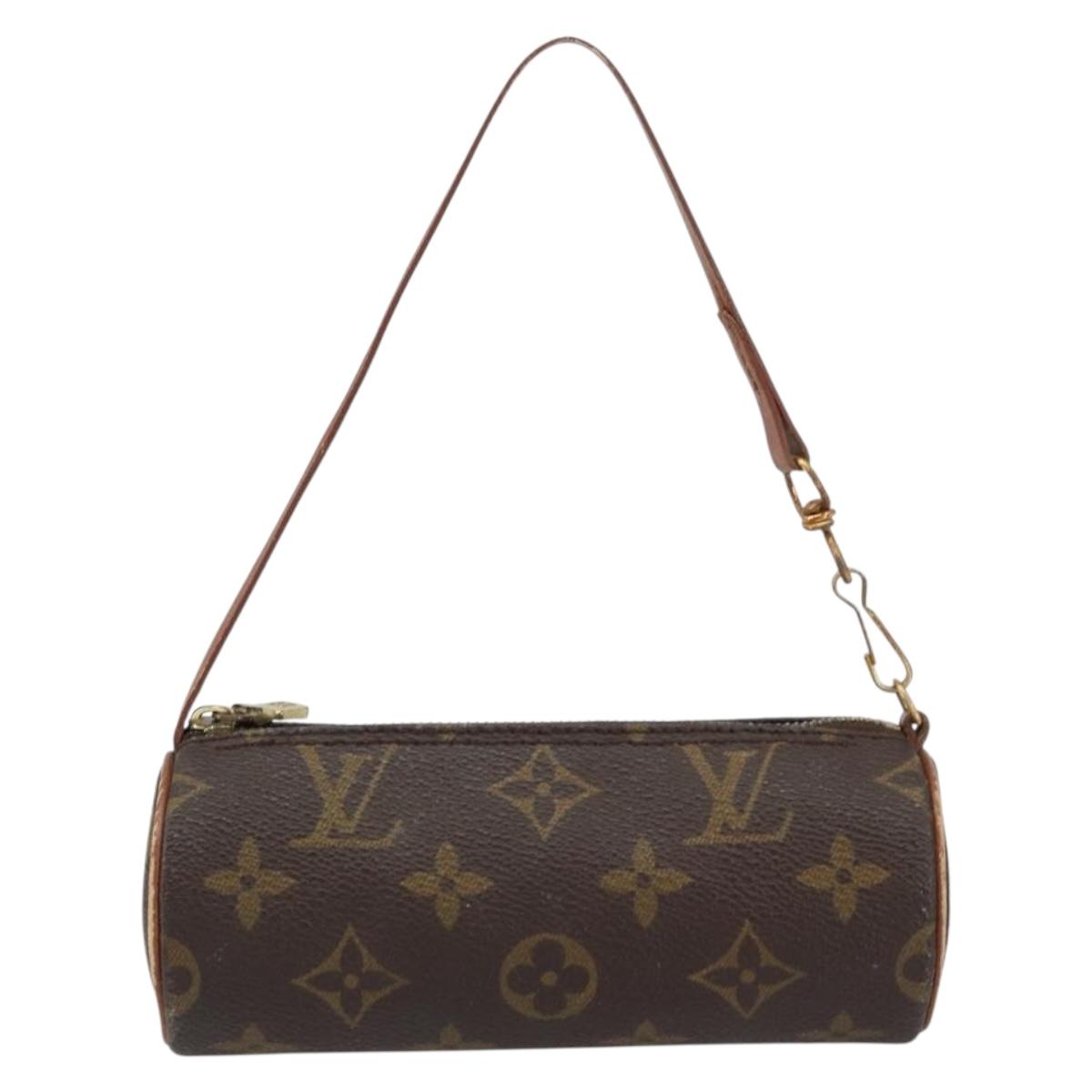 LOUIS VUITTON Monogram Papillon Pouch LV Auth ka754