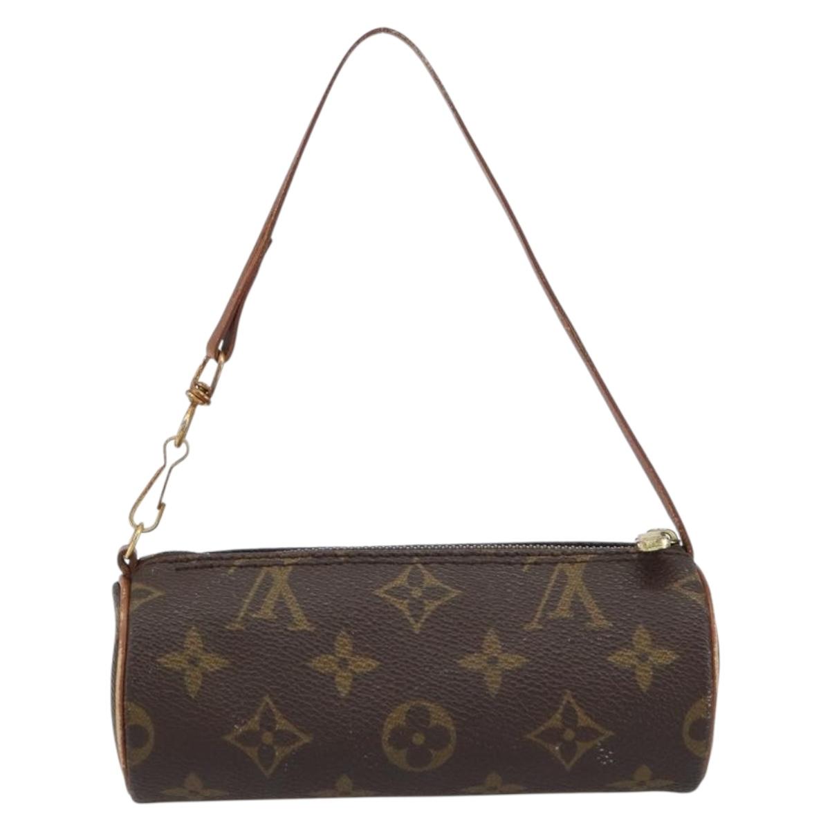 LOUIS VUITTON Monogram Papillon Pouch LV Auth ka754