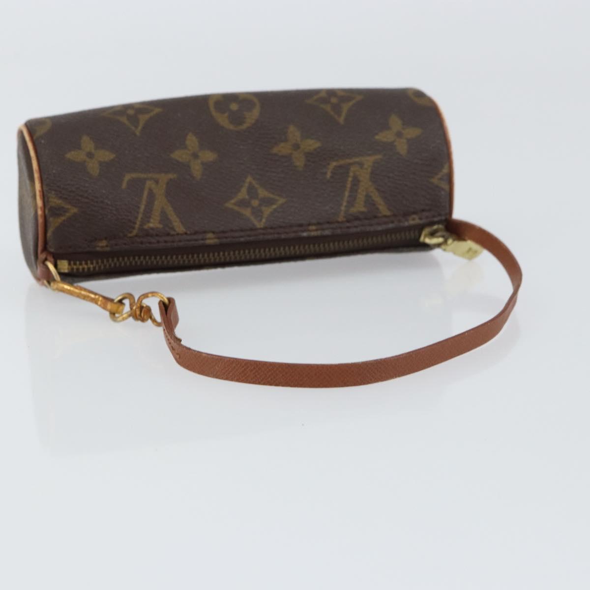 LOUIS VUITTON Monogram Papillon Pouch LV Auth ka754