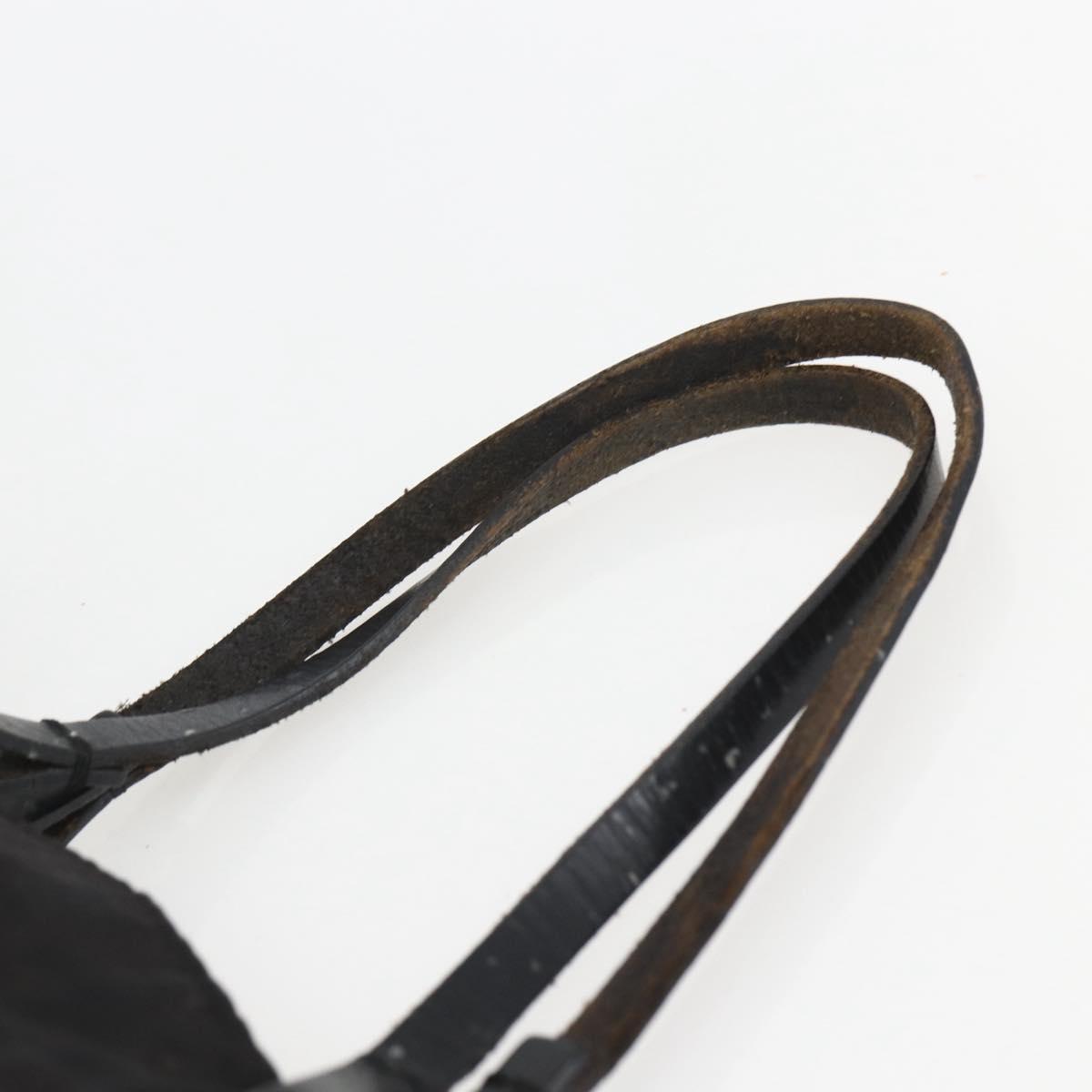 FENDI Zucca Canvas Hand Bag Black Auth ka757