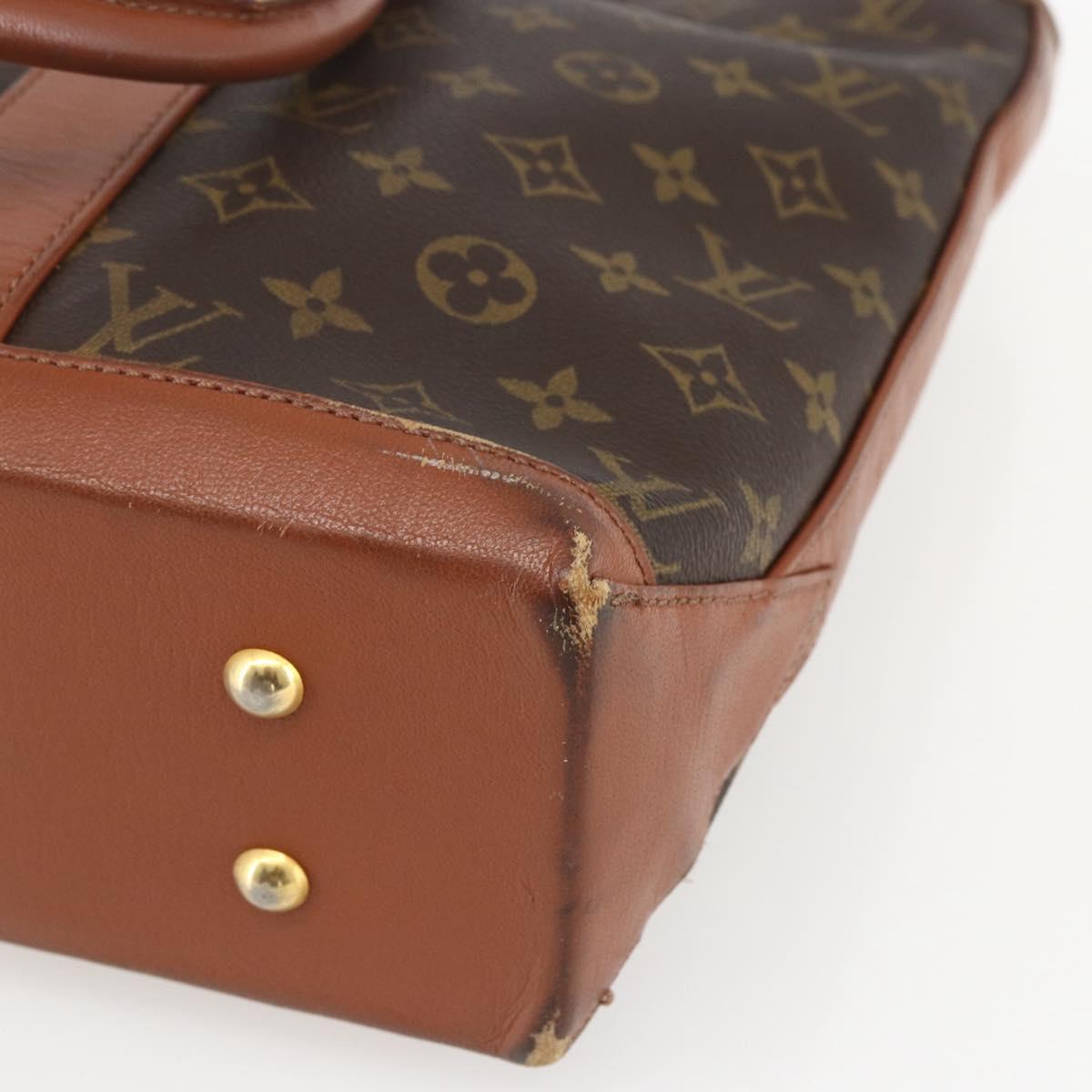 LOUIS VUITTON Monogram Sac Weekend PM Hand Bag M42425 LV Auth ka760