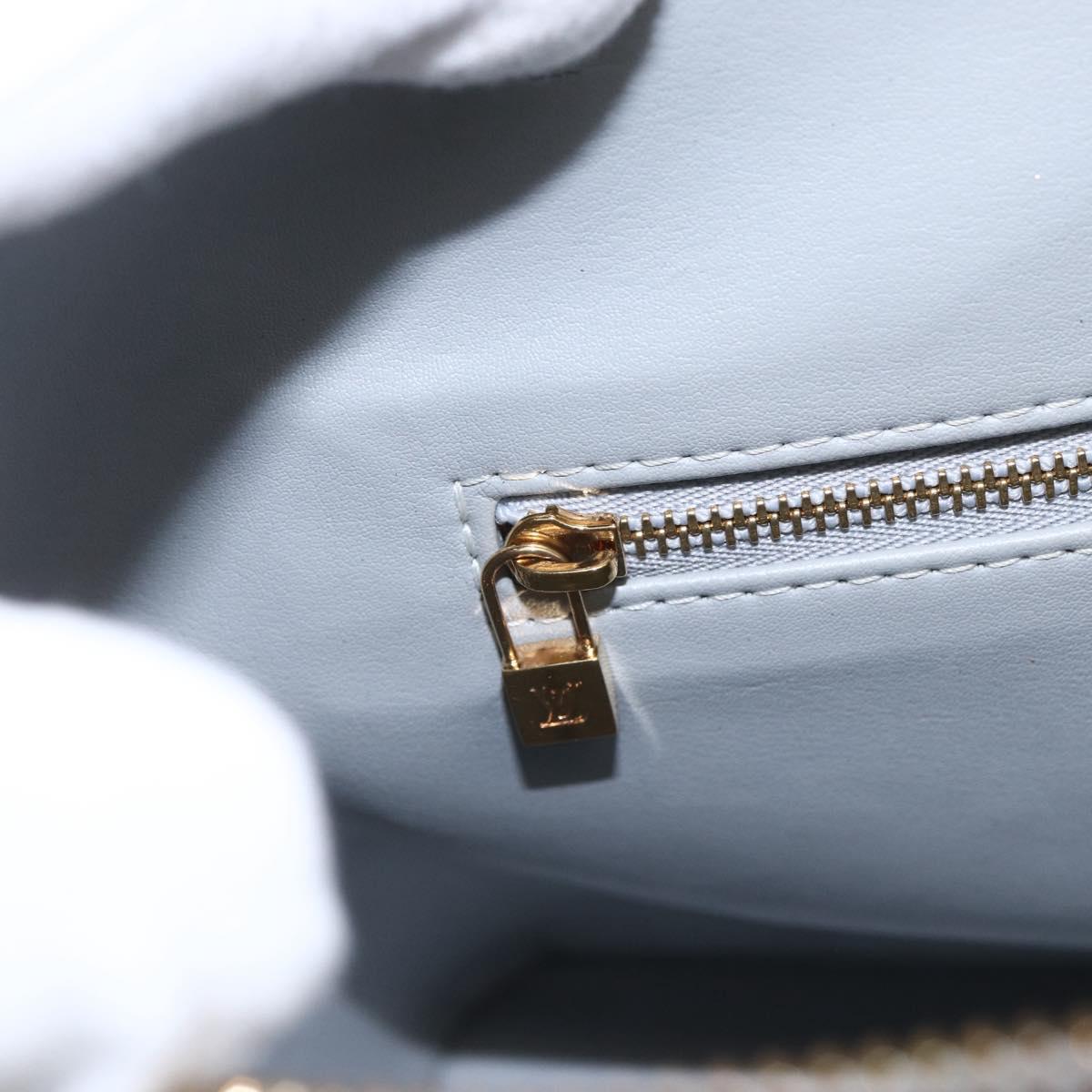 LOUIS VUITTON Monogram Vernis Houston Hand Bag Gris M91053 LV Auth ka761