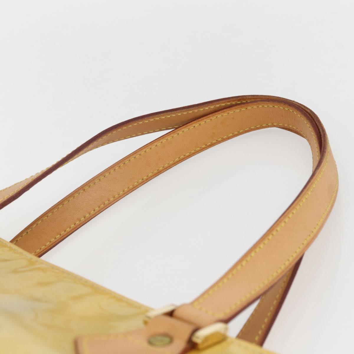 LOUIS VUITTON Monogram Vernis Houston Hand Bag Gris M91053 LV Auth ka761