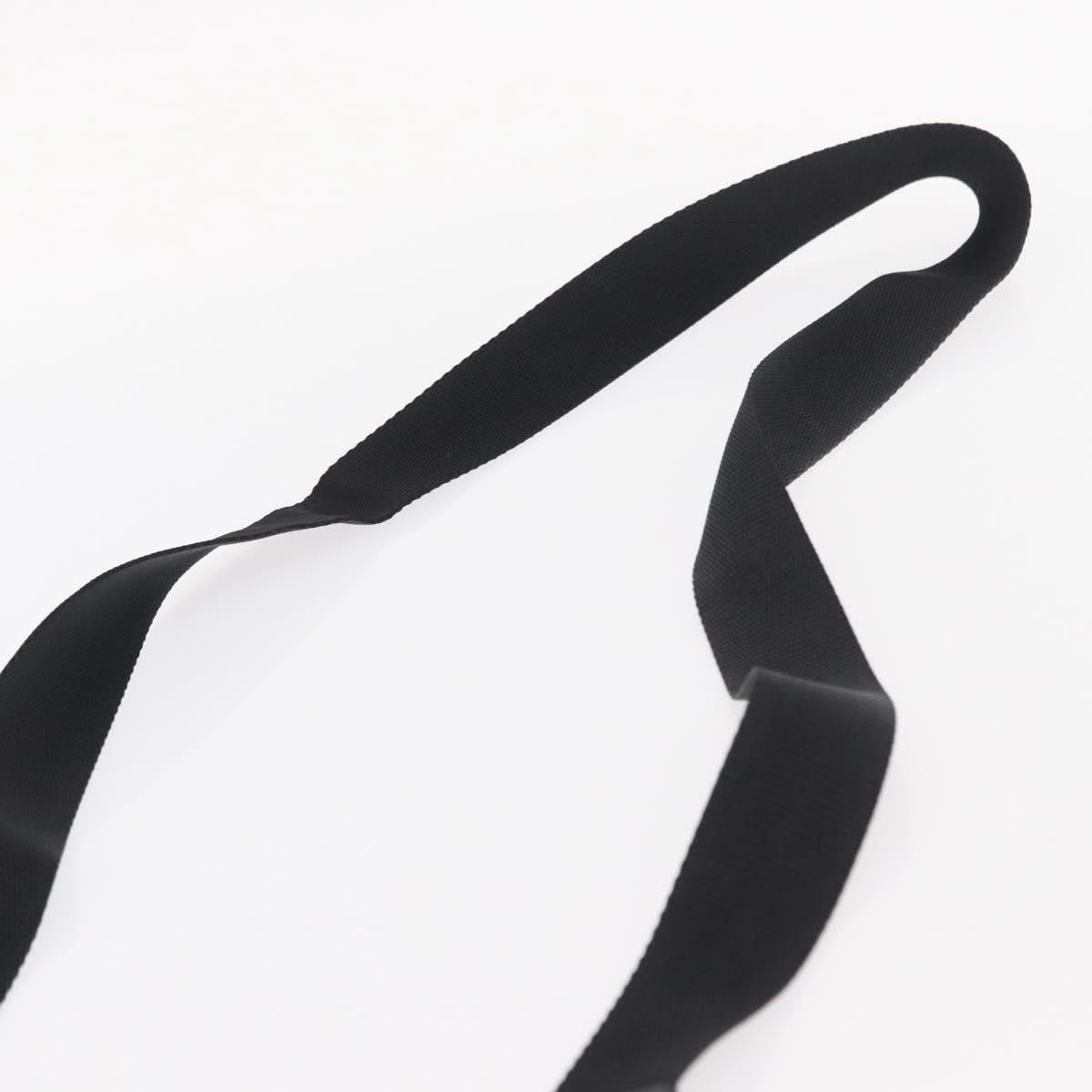 PRADA Shoulder Bag Nylon Black Silver Auth ka765