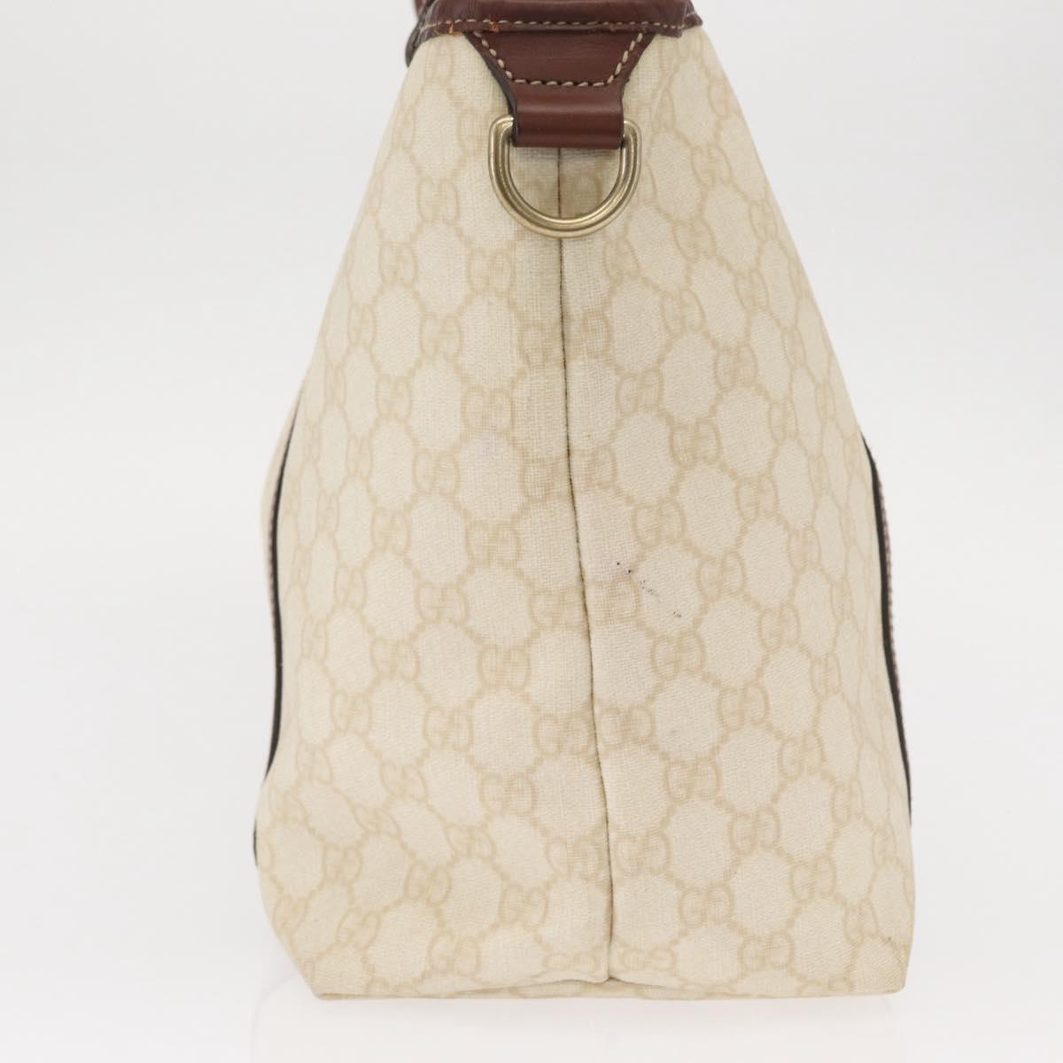 GUCCI GG Supreme Tote Bag PVC Cream Gold 197953 Auth ka766