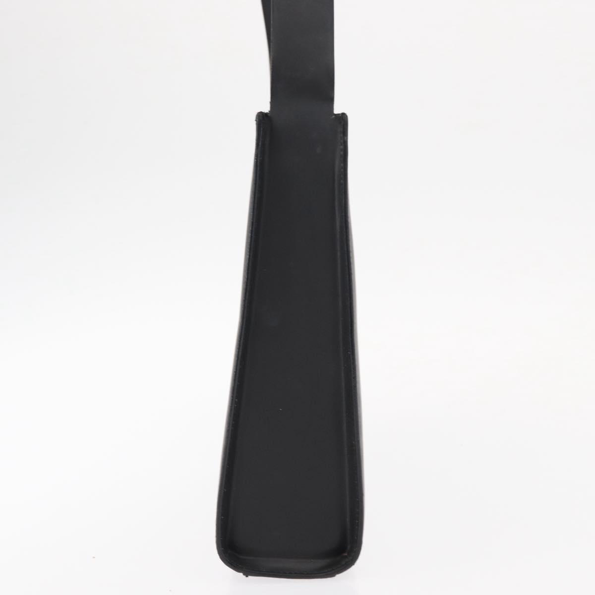 GUCCI Shoulder Bag Leather Black Silver 001 3065 Auth ka767