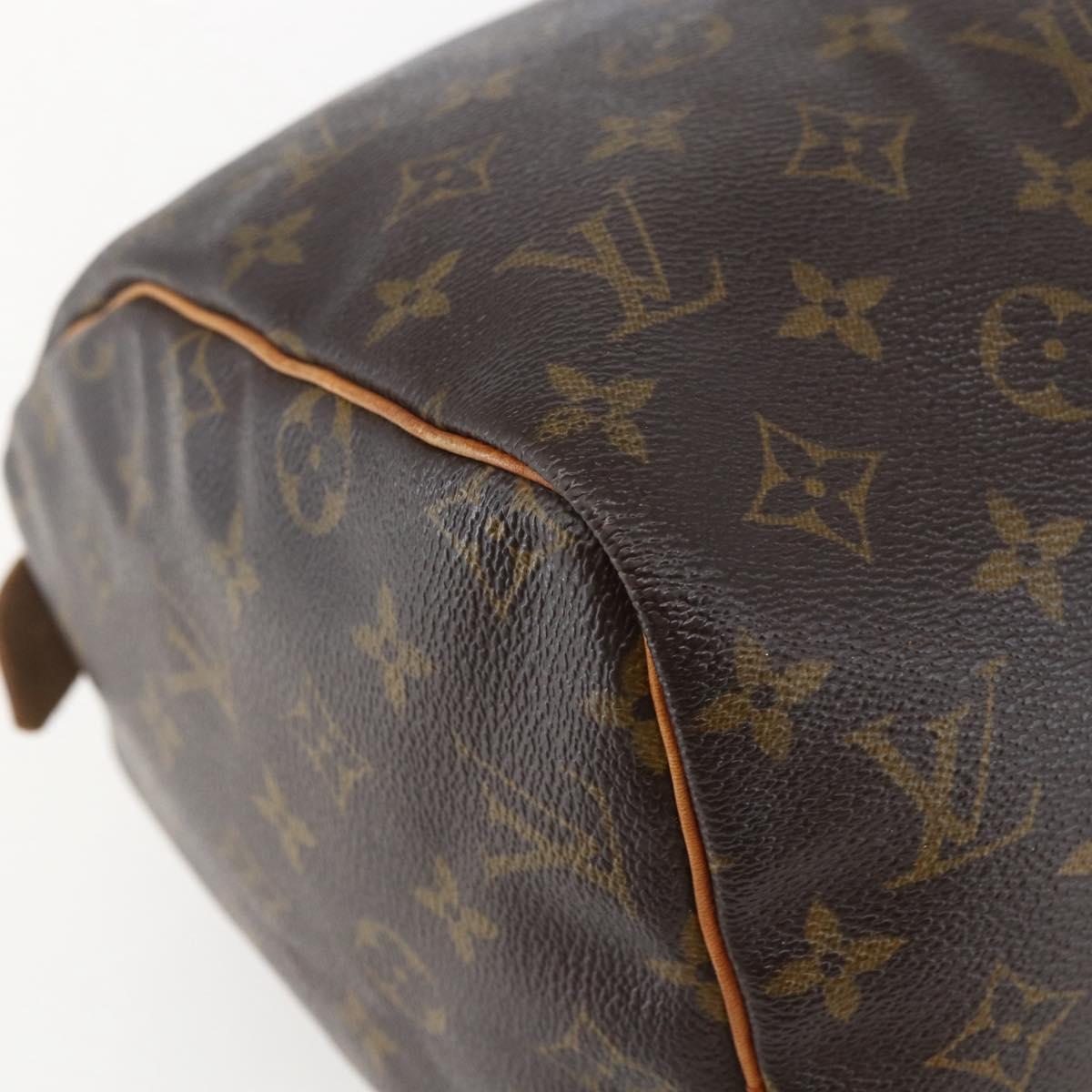 LOUIS VUITTON Monogram Speedy 30 Hand Bag M41526 LV Auth ka774