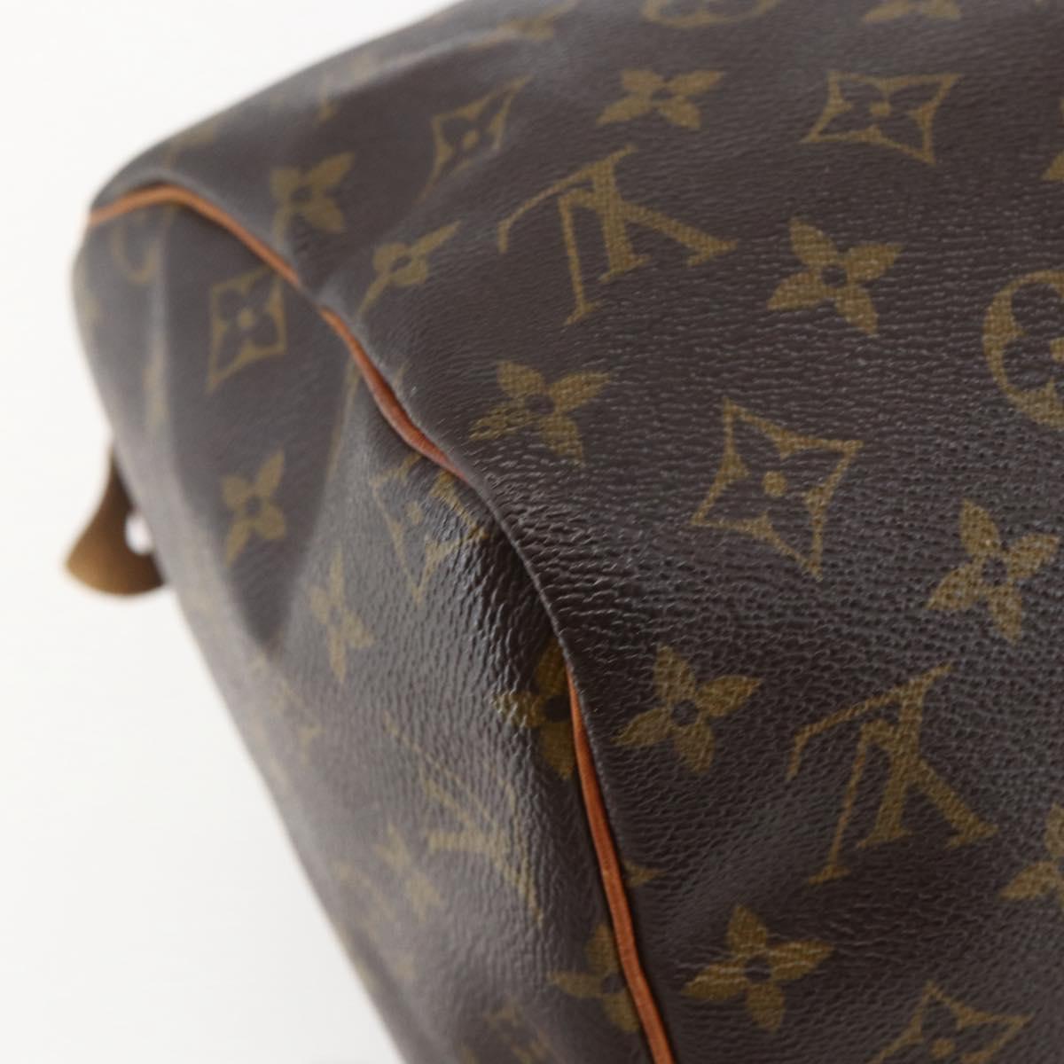 LOUIS VUITTON Monogram Speedy 30 Hand Bag M41526 LV Auth ka774