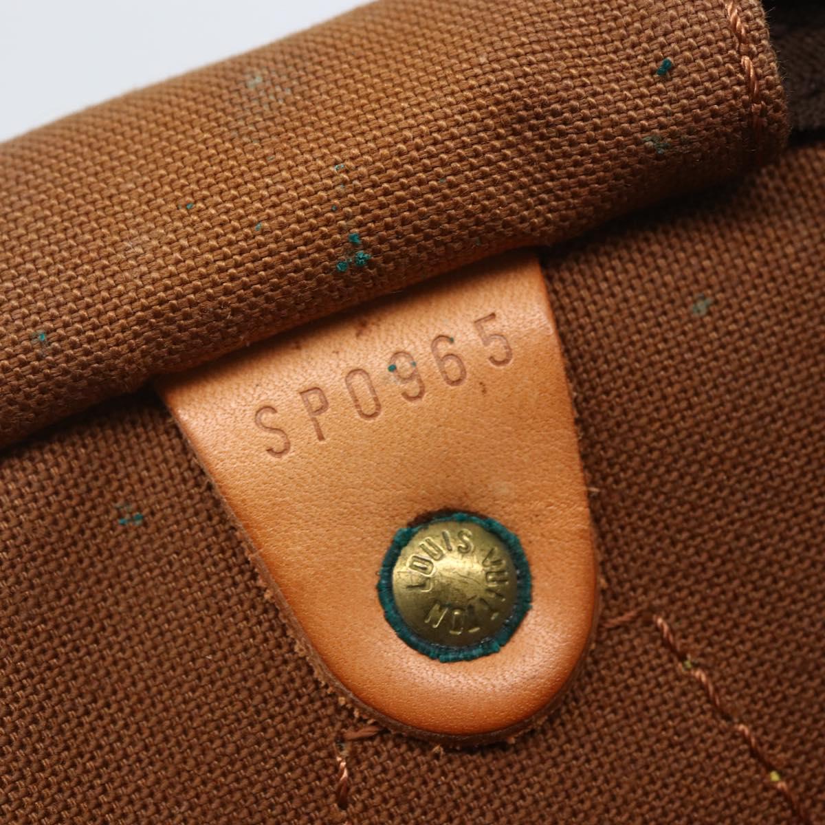 LOUIS VUITTON Monogram Speedy 30 Hand Bag M41526 LV Auth ka774