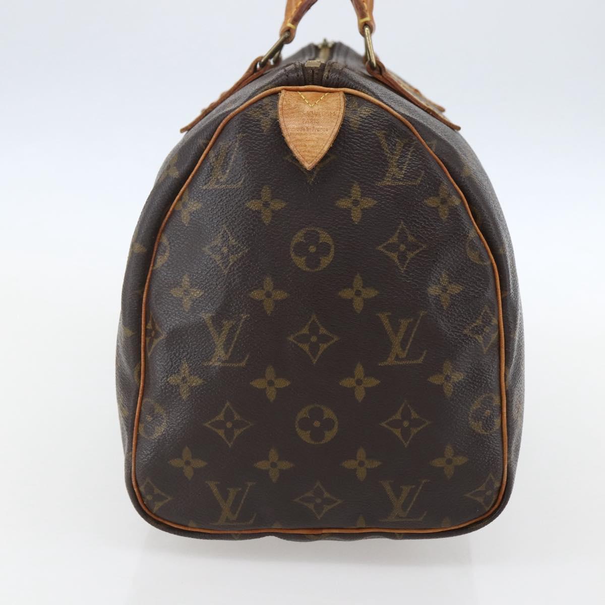 LOUIS VUITTON Monogram Speedy 30 Hand Bag M41526 LV Auth ka774