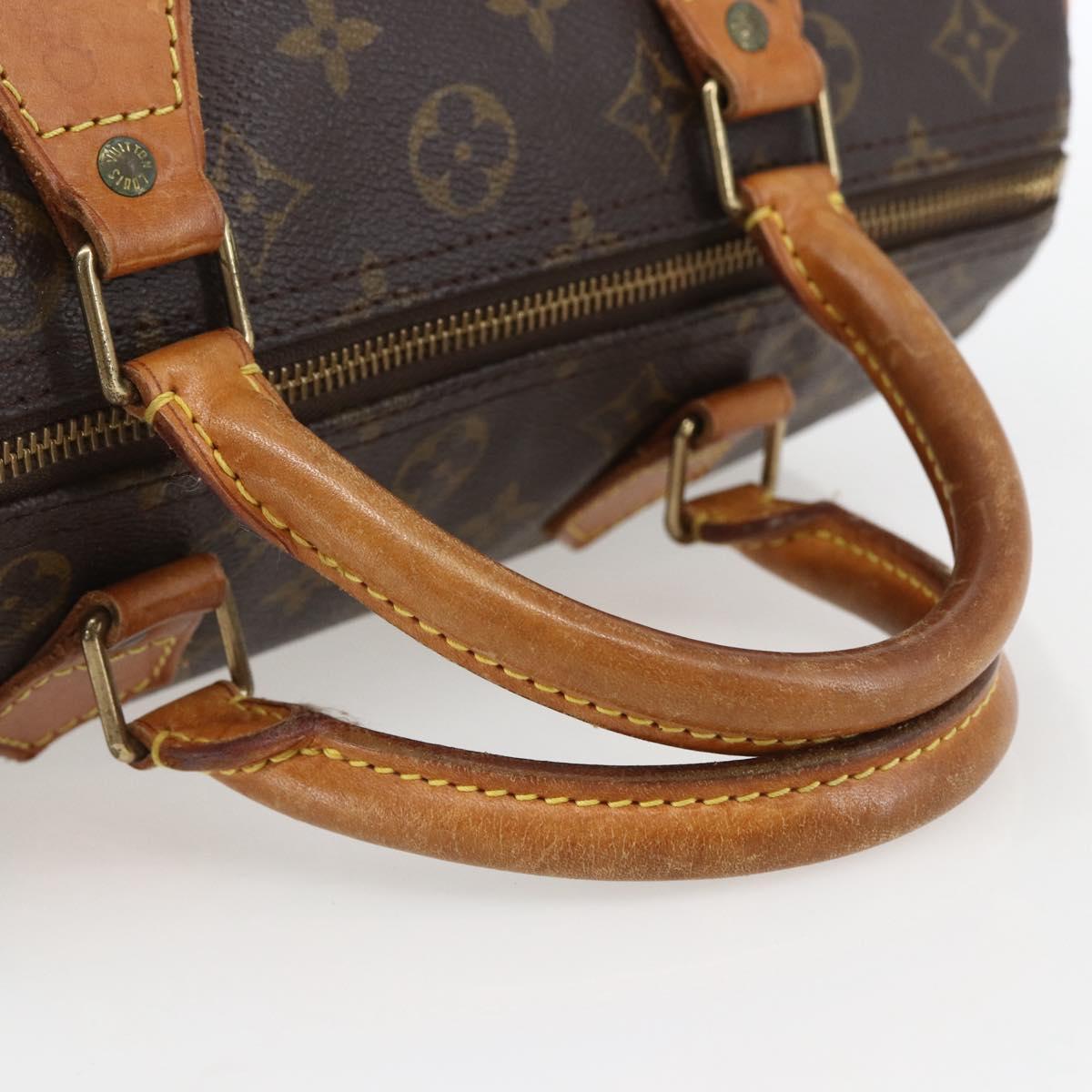 LOUIS VUITTON Monogram Speedy 30 Hand Bag M41526 LV Auth ka774