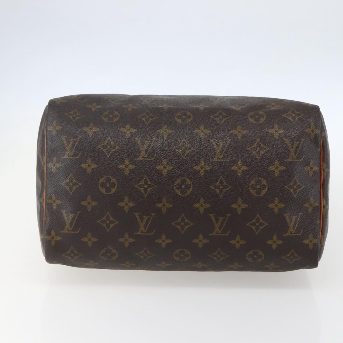 LOUIS VUITTON Monogram Speedy 30 Hand Bag M41526 LV Auth ka774