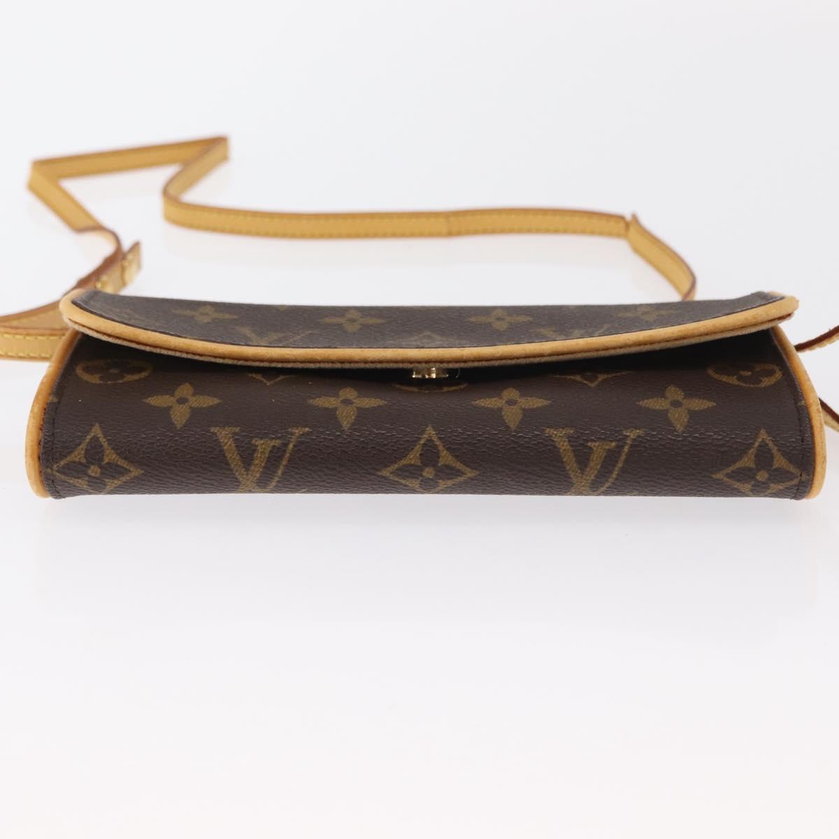 LOUIS VUITTON Monogram Pochette Twin PM Shoulder Bag M51854 LV Auth ka775