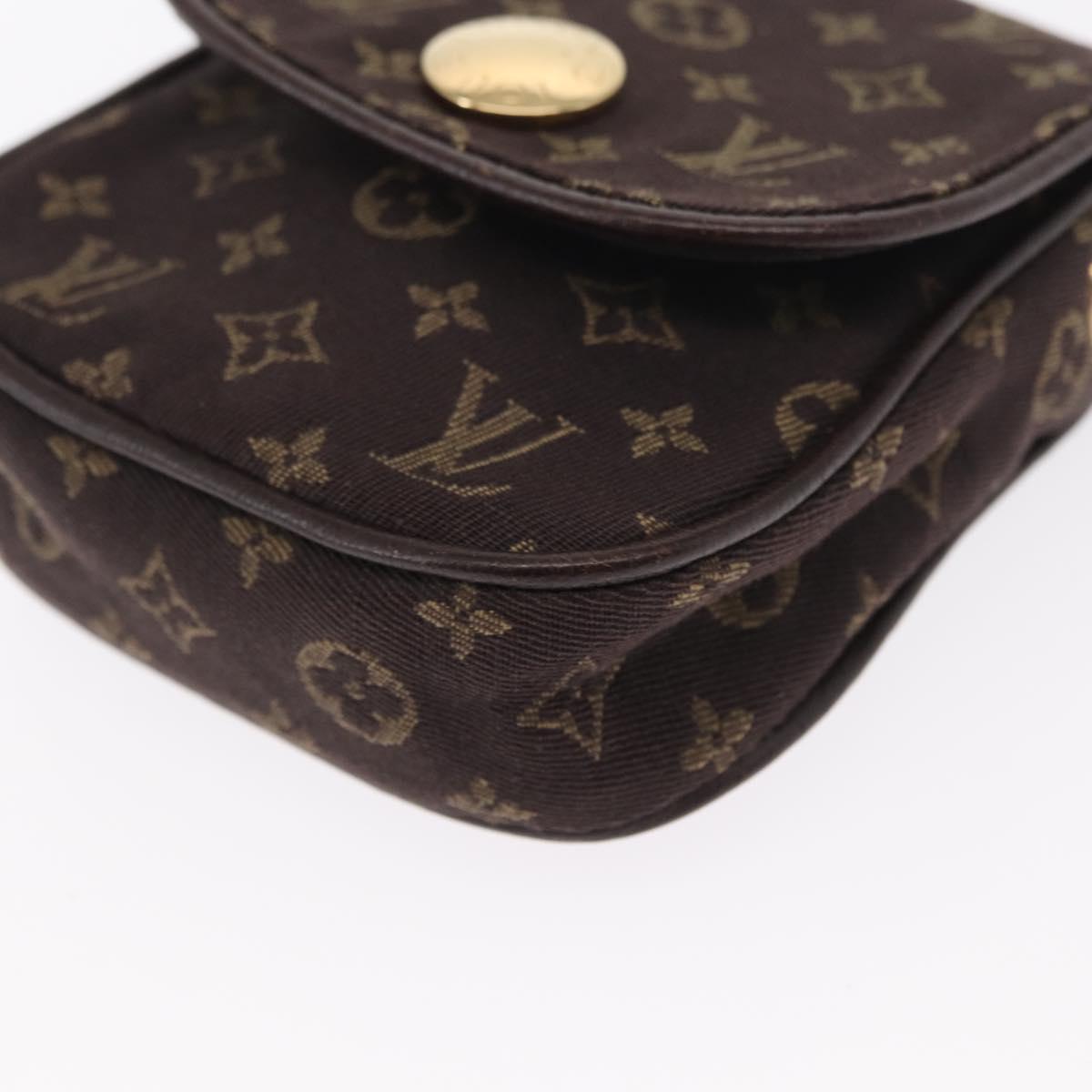 LOUIS VUITTON Monogram Mini Pochette Cancun Pouch Brown M95313 LV Auth ka777