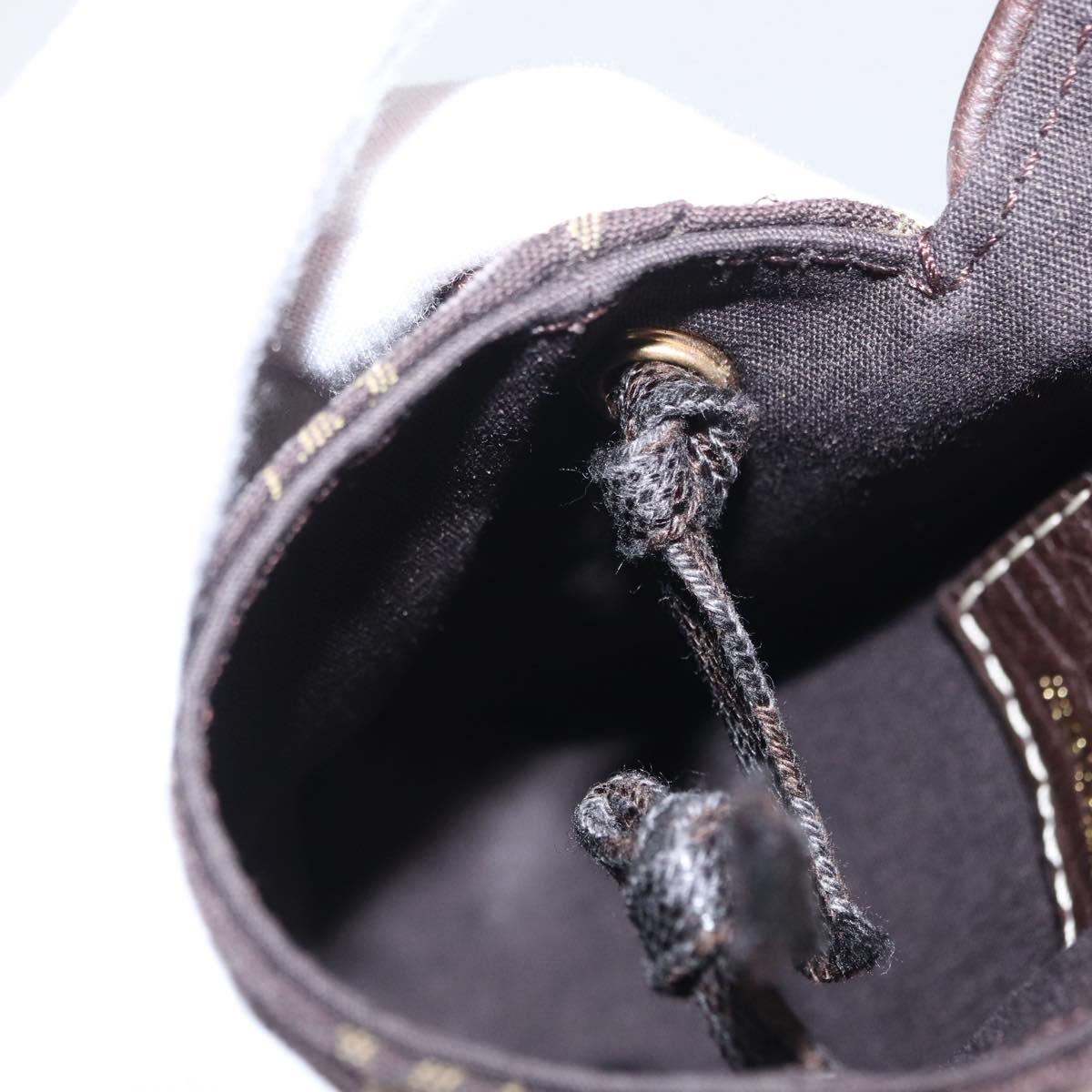 LOUIS VUITTON Monogram Mini Pochette Cancun Pouch Brown M95313 LV Auth ka777