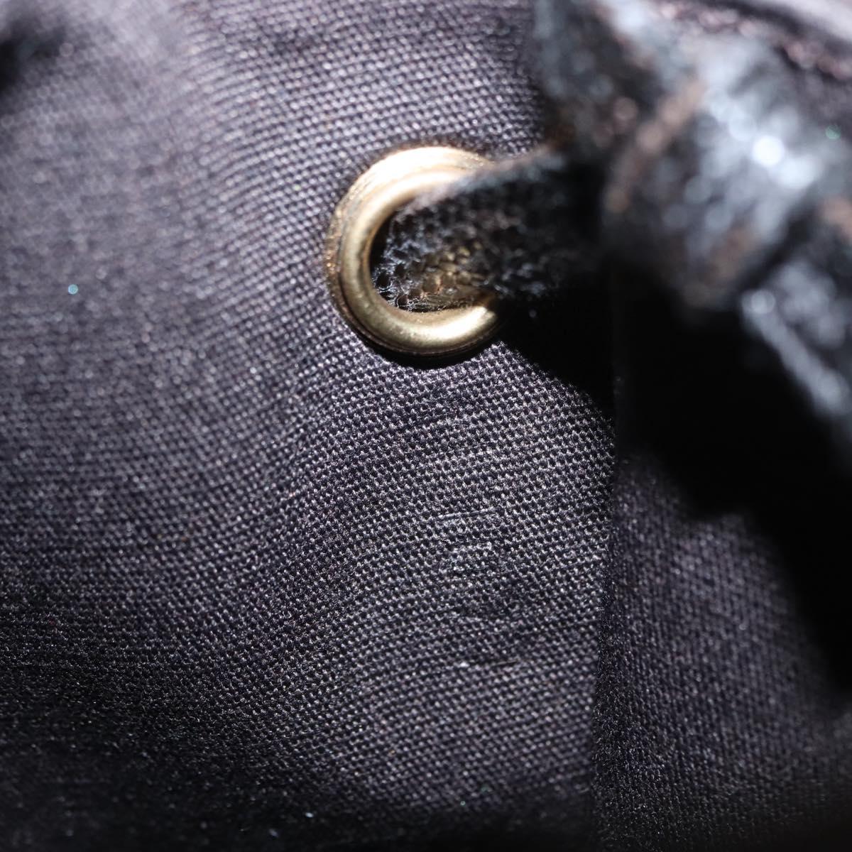 LOUIS VUITTON Monogram Mini Pochette Cancun Pouch Brown M95313 LV Auth ka777