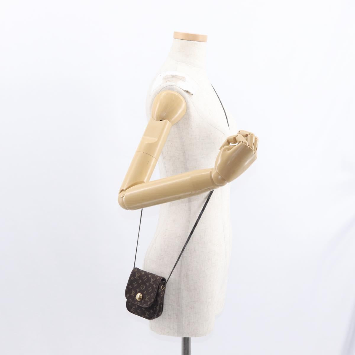 LOUIS VUITTON Monogram Mini Pochette Cancun Pouch Brown M95313 LV Auth ka777