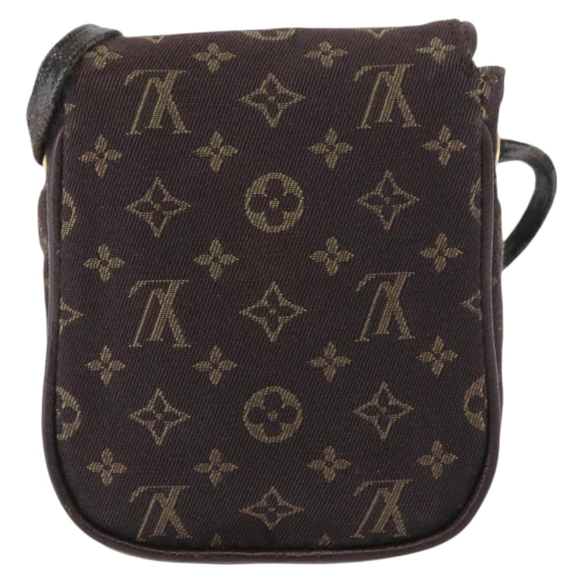 LOUIS VUITTON Monogram Mini Pochette Cancun Pouch Brown M95313 LV Auth ka777