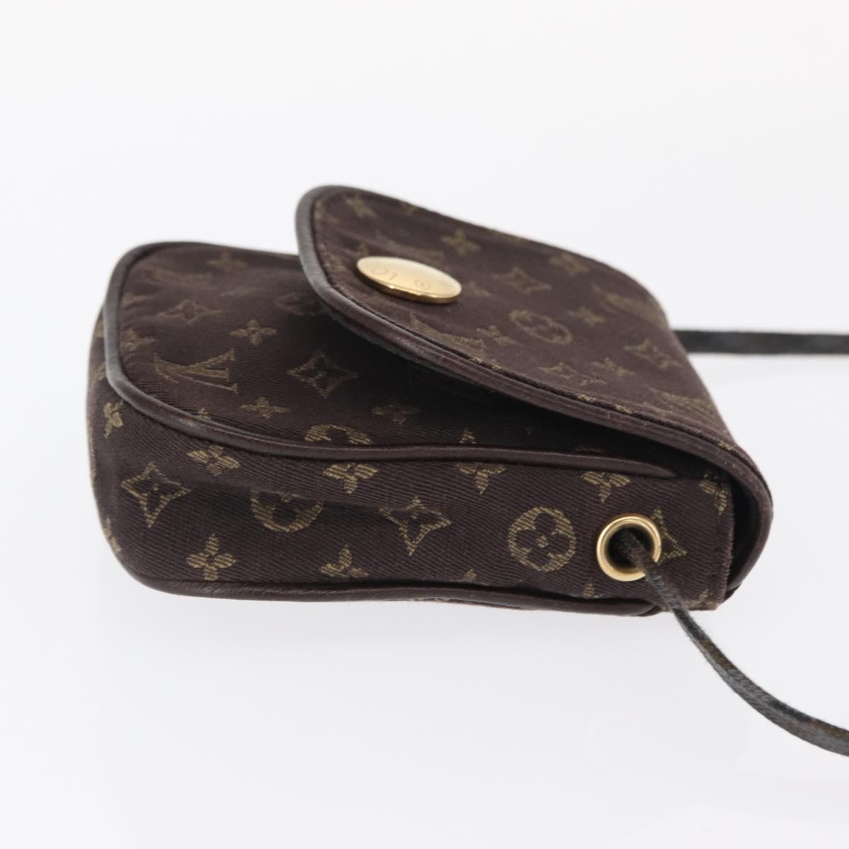 LOUIS VUITTON Monogram Mini Pochette Cancun Pouch Brown M95313 LV Auth ka777