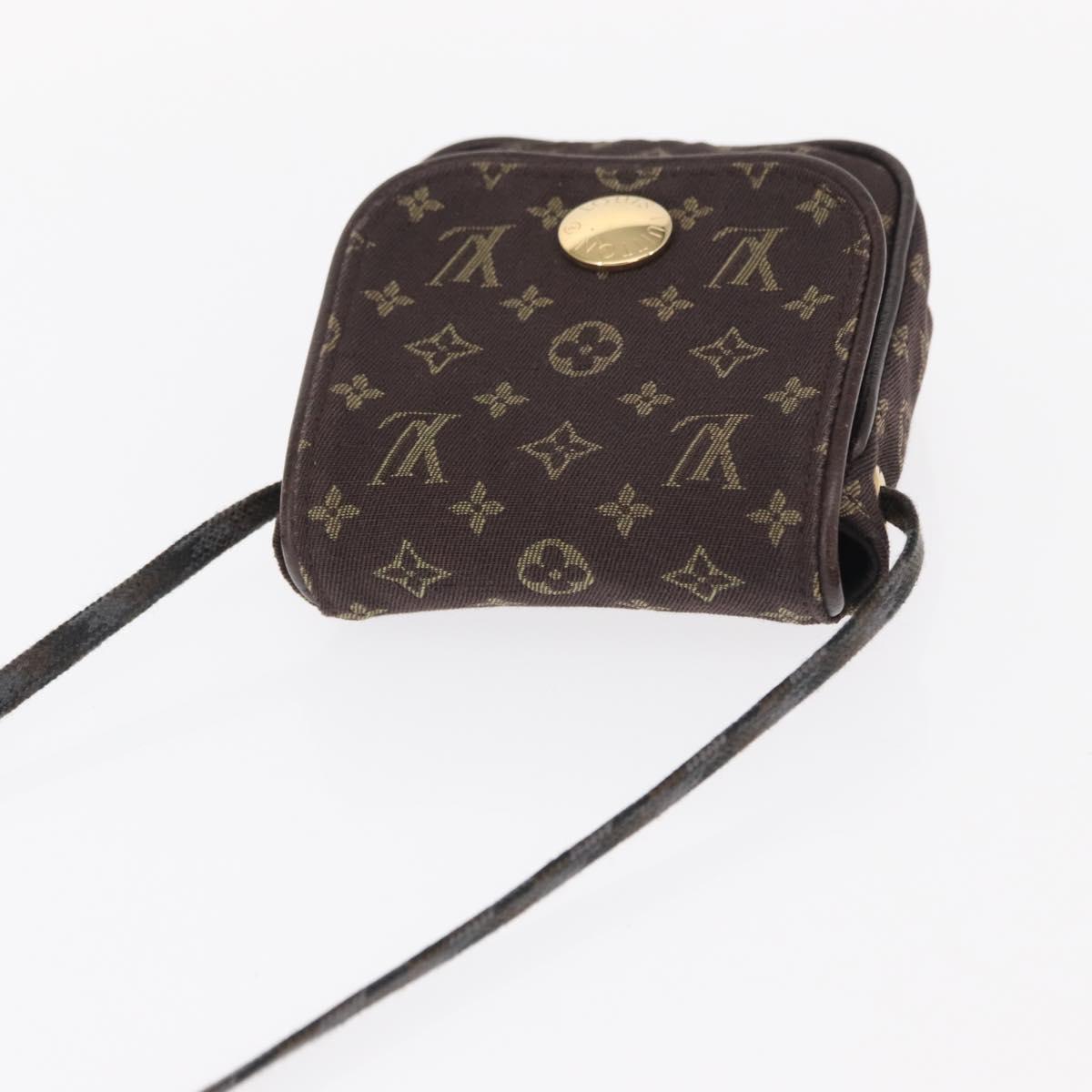 LOUIS VUITTON Monogram Mini Pochette Cancun Pouch Brown M95313 LV Auth ka777