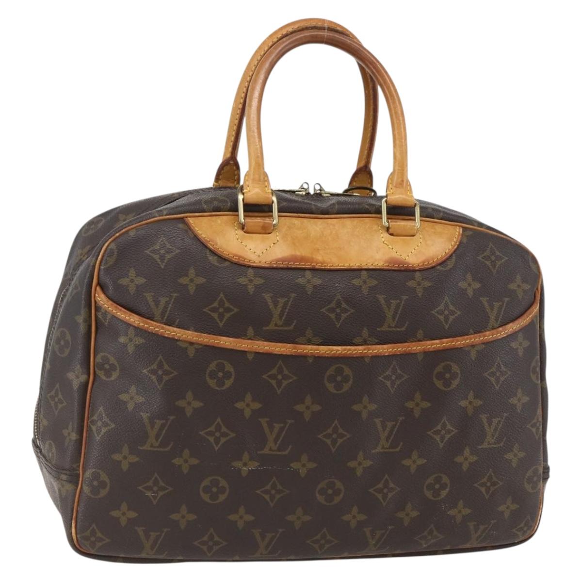 LOUIS VUITTON Monogram Deauville Hand Bag M47270 LV Auth ka780
