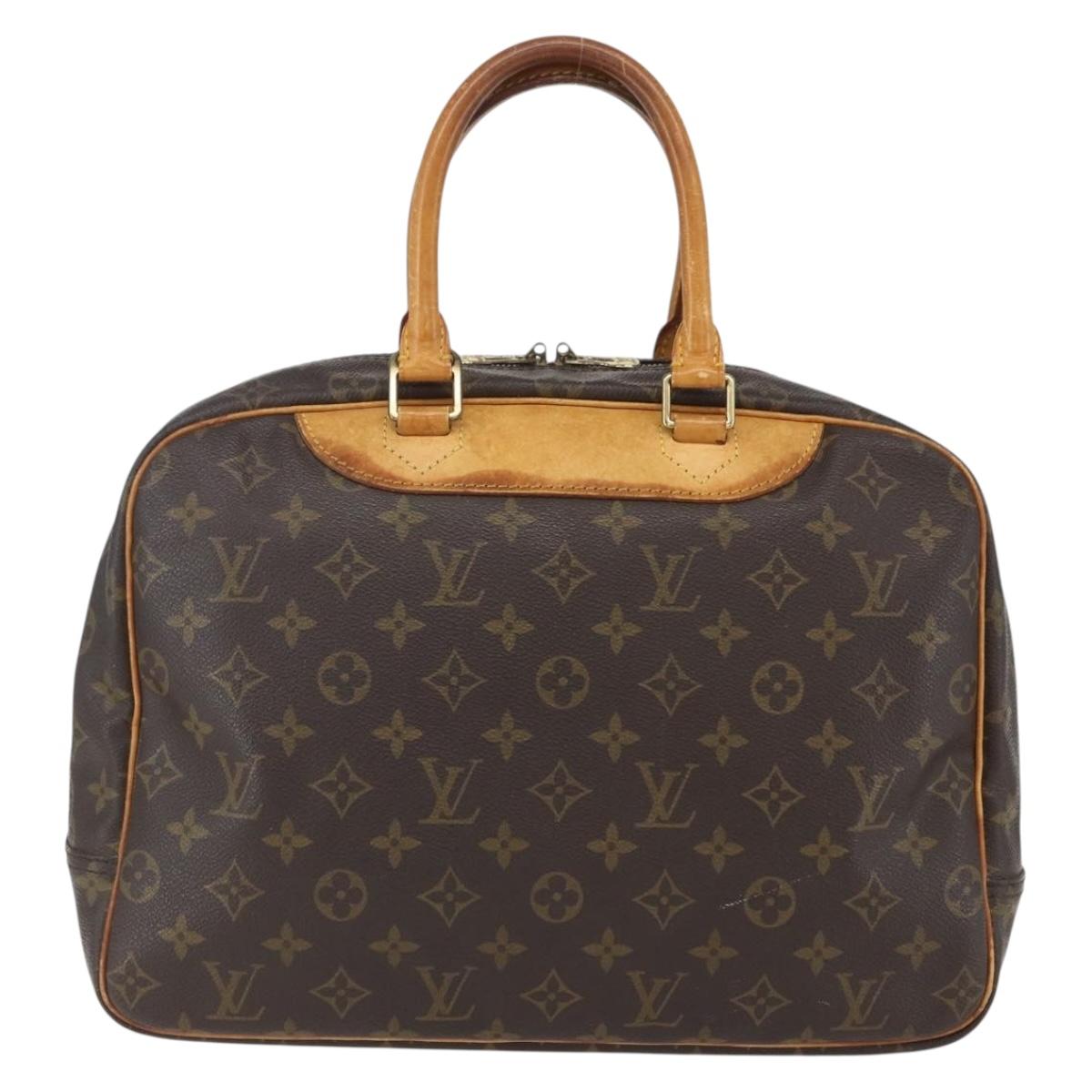 LOUIS VUITTON Monogram Deauville Hand Bag M47270 LV Auth ka780
