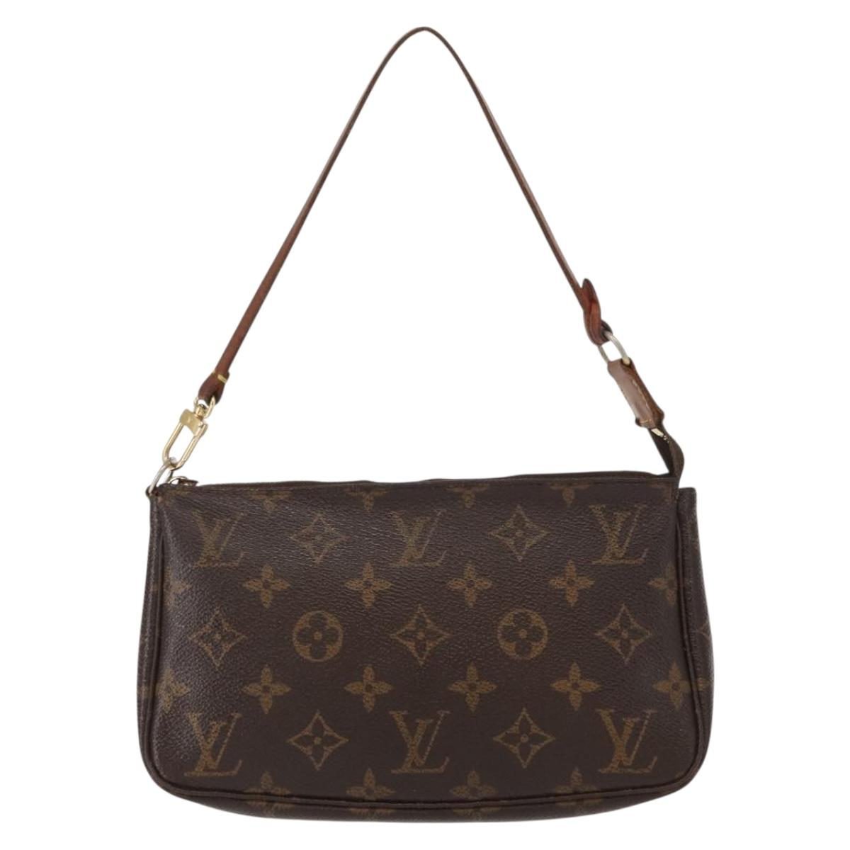 LOUIS VUITTON Monogram Pochette Accessoires Pouch M51980 LV Auth ka782
