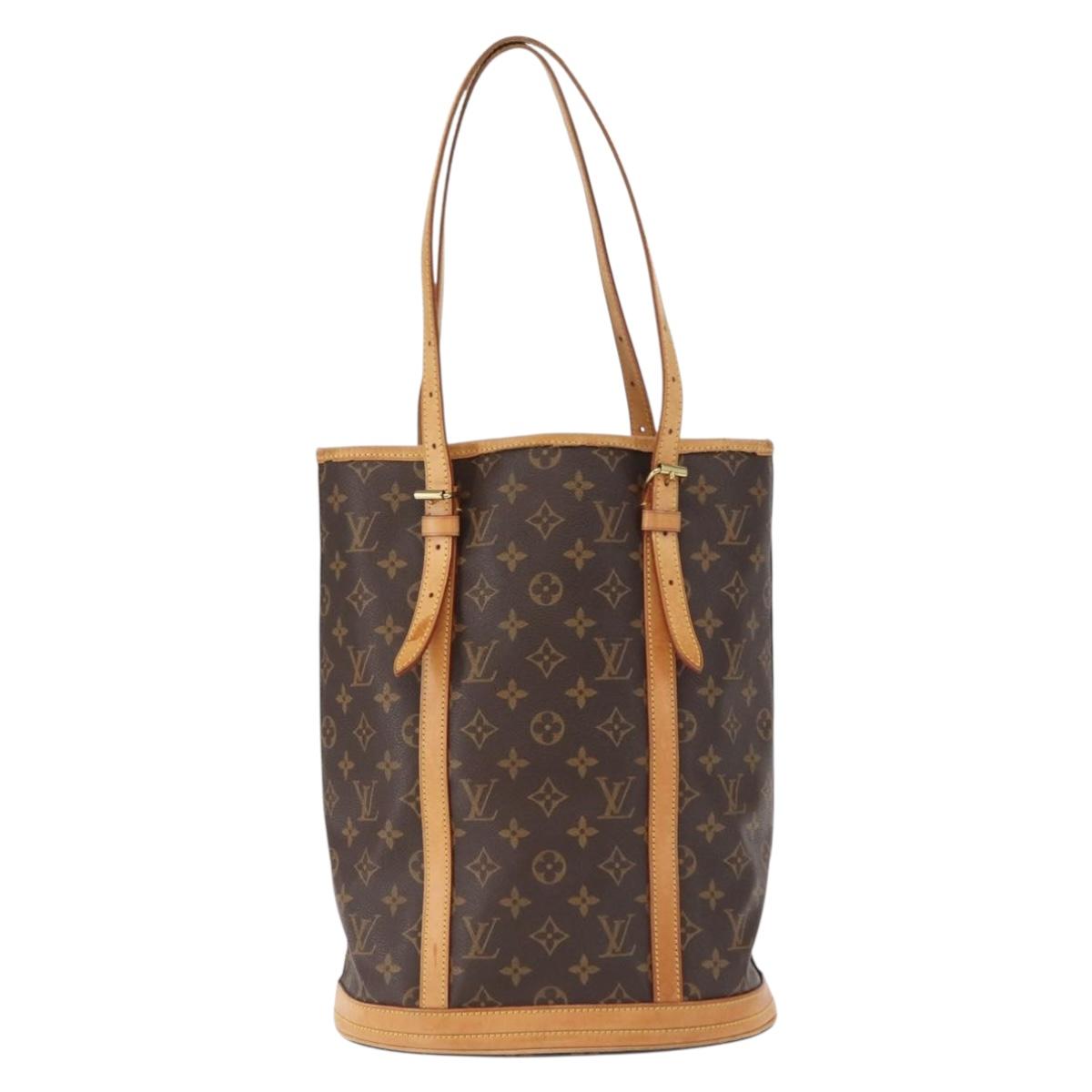 LOUIS VUITTON Monogram Bucket GM Shoulder Bag M42236 LV Auth ka785