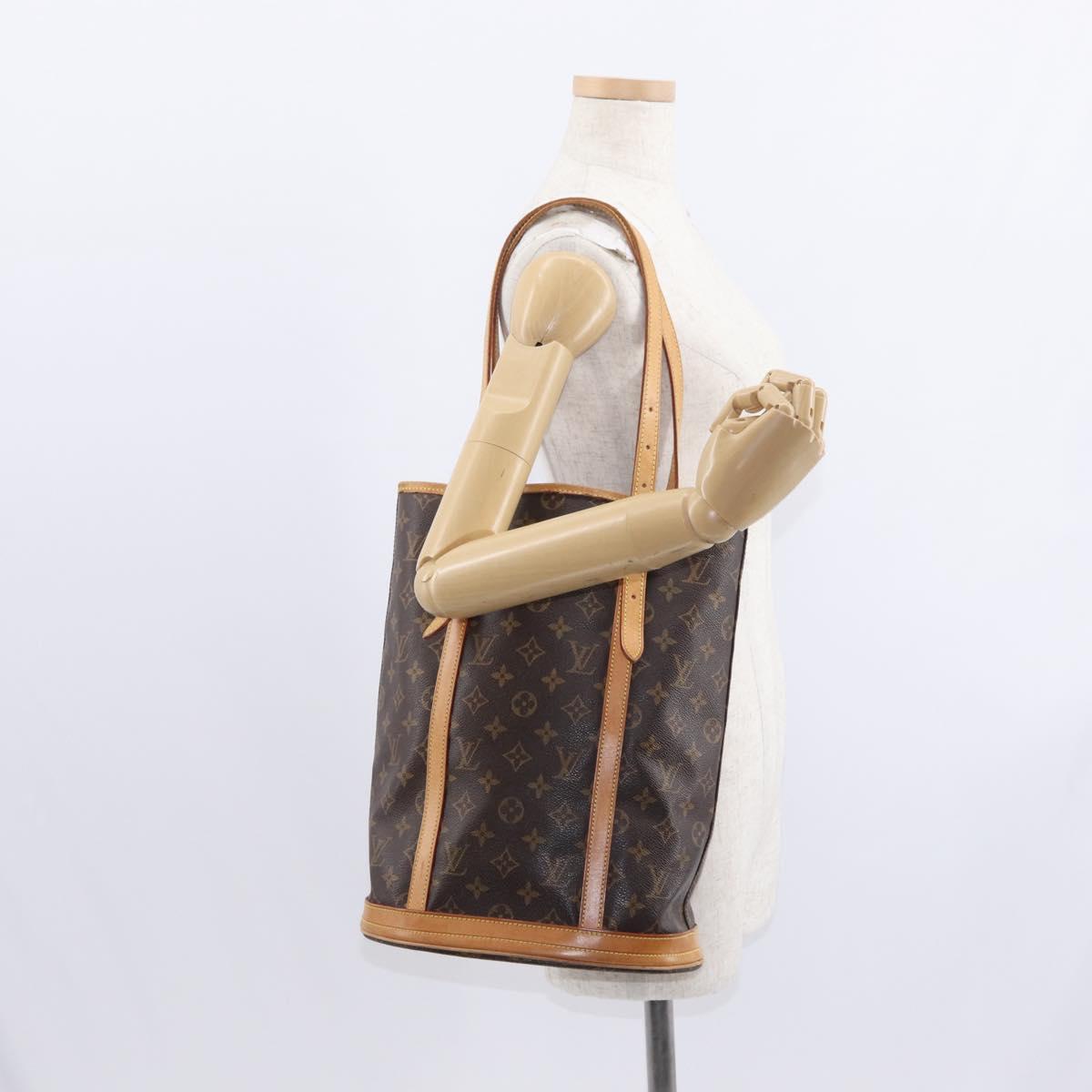 LOUIS VUITTON Monogram Bucket GM Shoulder Bag M42236 LV Auth ka785