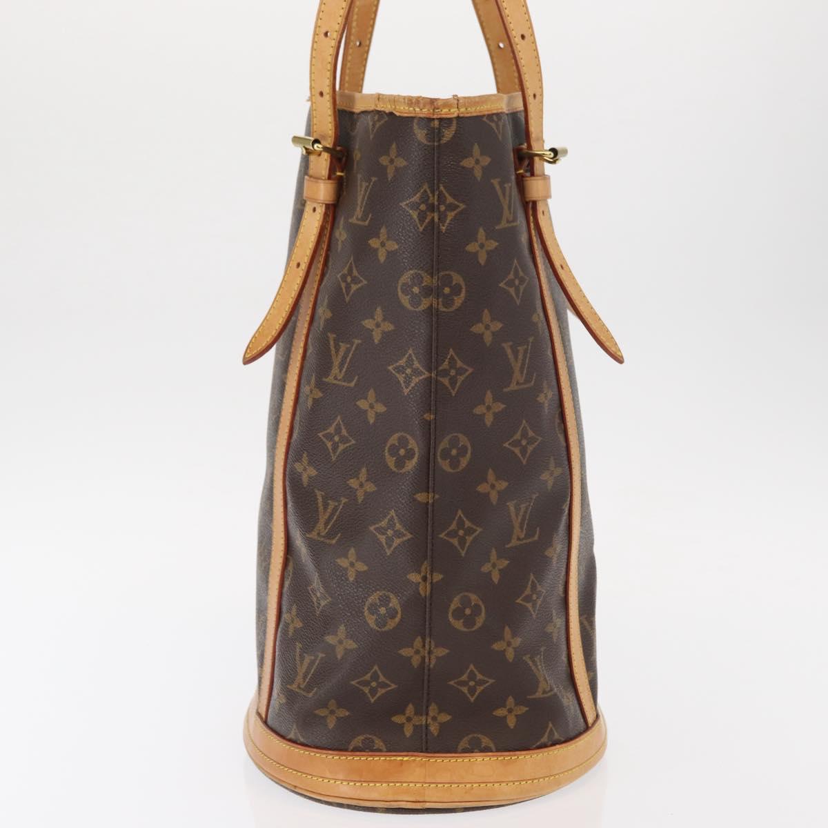 LOUIS VUITTON Monogram Bucket GM Shoulder Bag M42236 LV Auth ka785